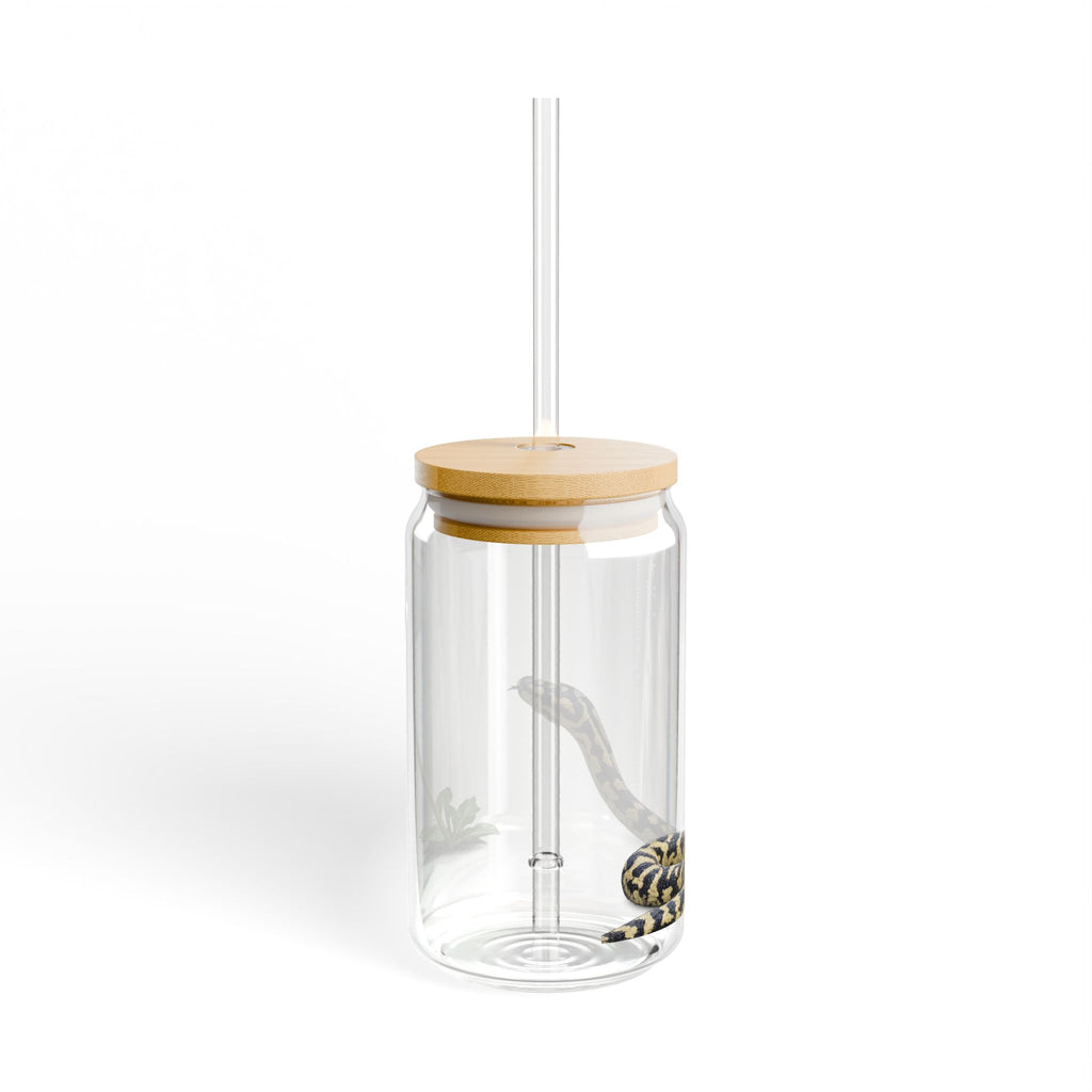 Snake Dandelion Sipper Glass | 16oz Reusable Straw Tumbler