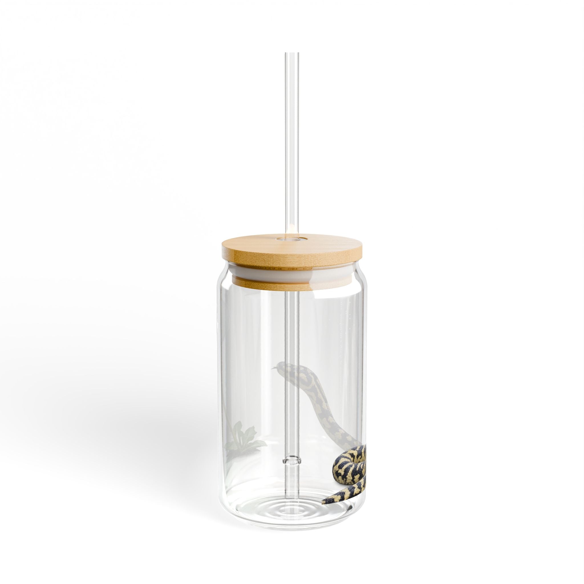 Snake Dandelion Sipper Glass | 16oz Reusable Straw Tumbler