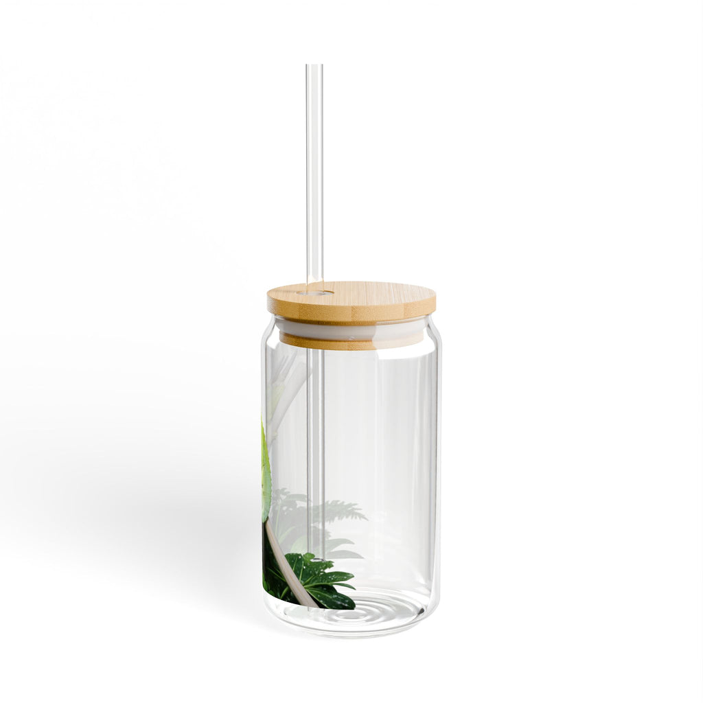 Sleeping Jackson's Chameleon Sipper Glass 16oz | Reusable Straw Tumbler