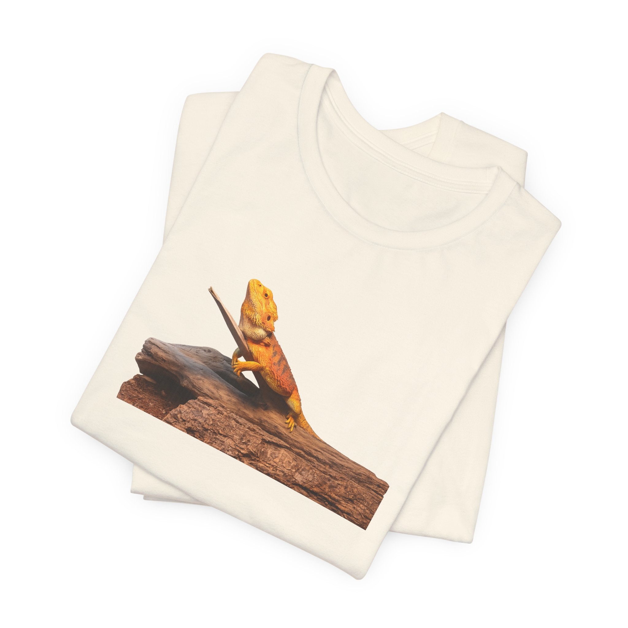 Bearded Dragon on Driftwood Tee | Reptile Lizard Shirt