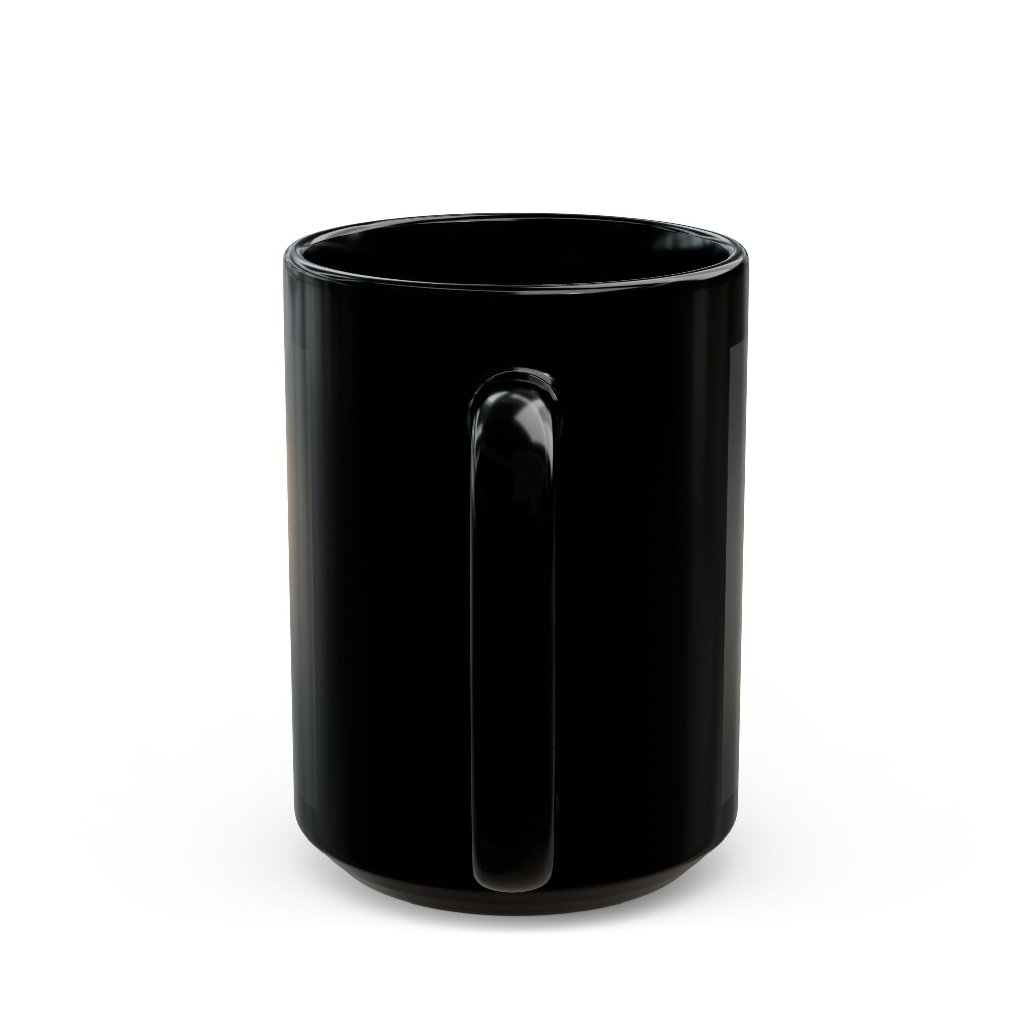 Yellow Cockatiel Illustration Black Mug | Cockatiel Coffee Cup