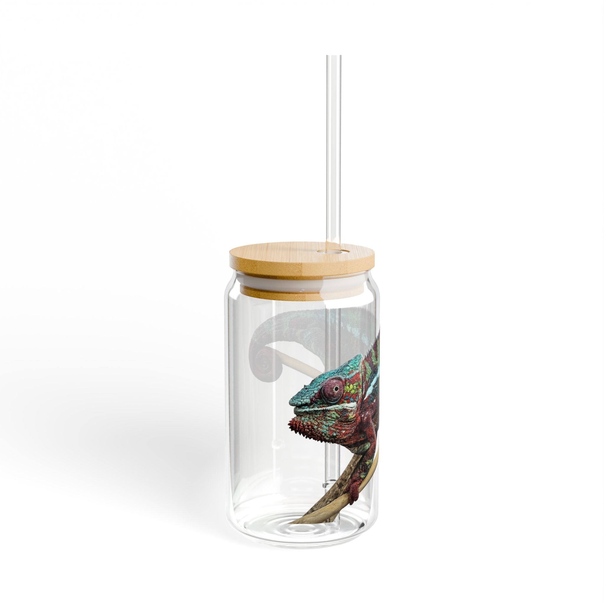 Colorful Chameleon Sipper Glass | 16oz
