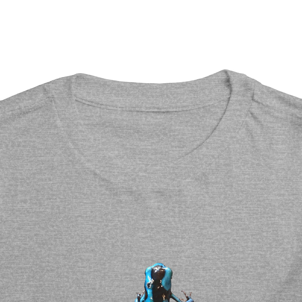 Poison Dart Frog Toddler Tee | Blue Frog Illustration, Nature Animal Shirt