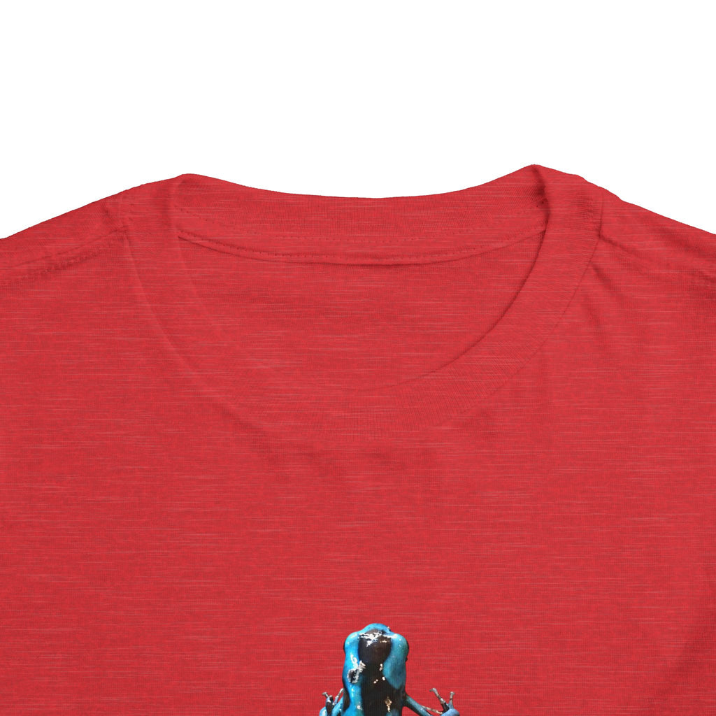 Poison Dart Frog Toddler Tee | Blue Frog Illustration, Nature Animal Shirt