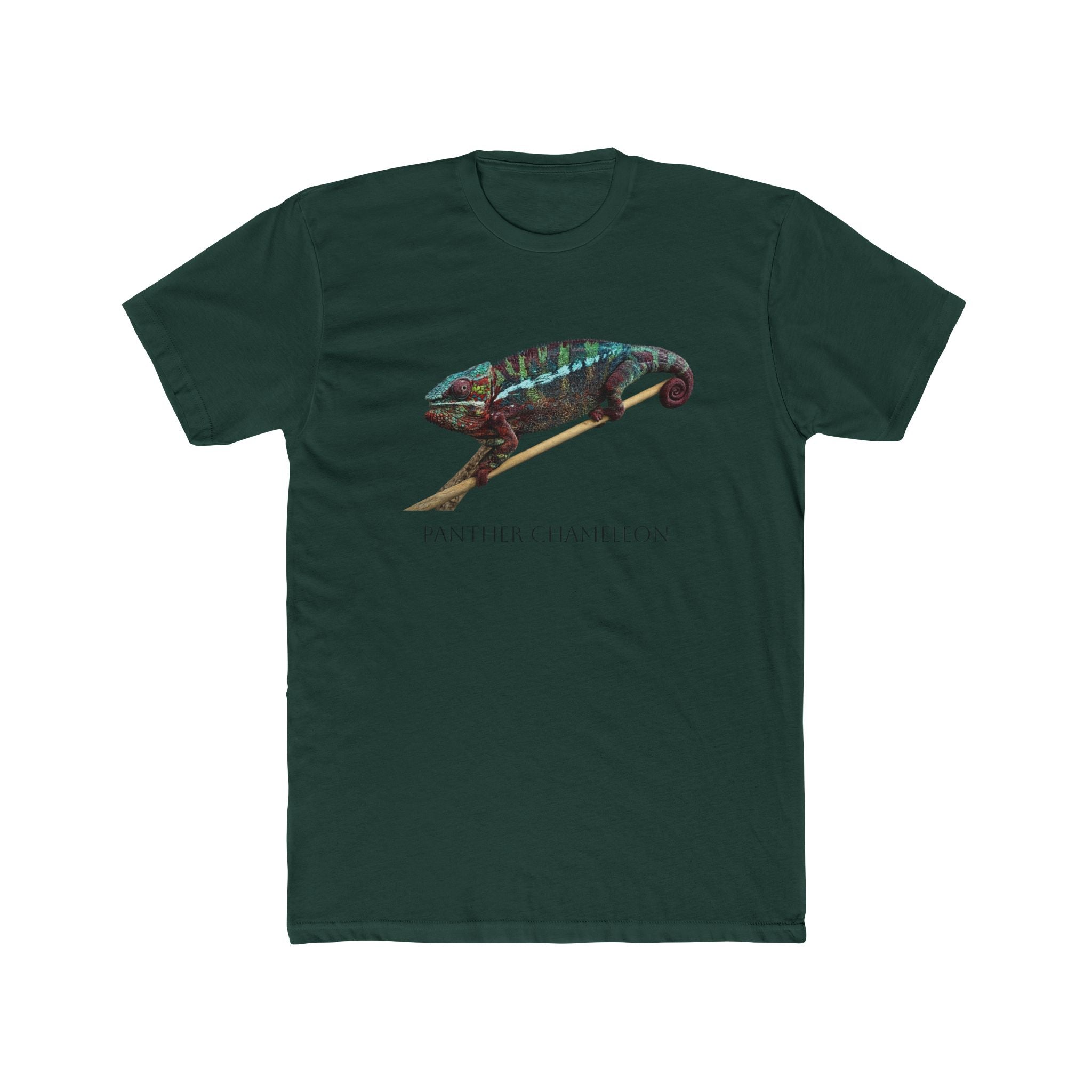 Panther Chameleon Illustration Tee | Colorful Reptile Graphic T-Shirt