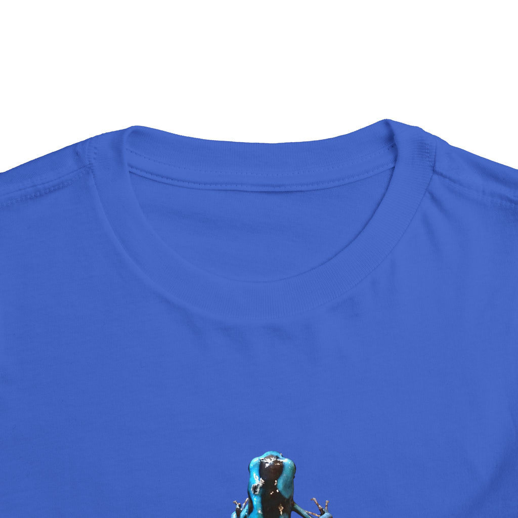 Poison Dart Frog Toddler Tee | Blue Frog Illustration, Nature Animal Shirt