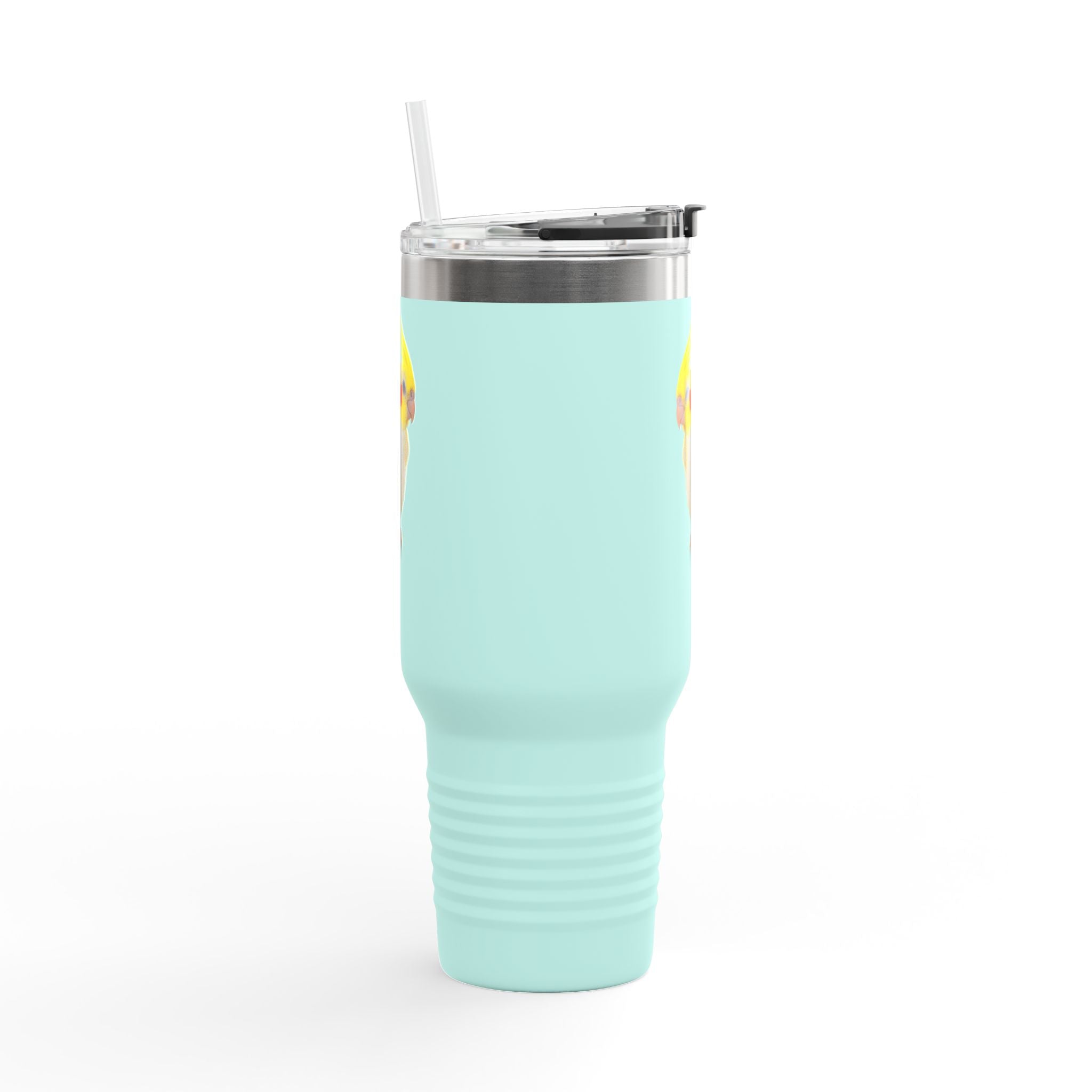 Yellow Cockatiel Illustration Travel Mug | 40oz Insulated Tumbler