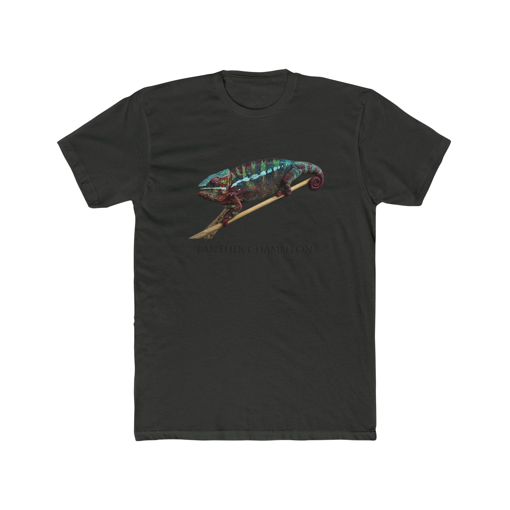 Panther Chameleon Illustration Tee | Colorful Reptile Graphic T-Shirt