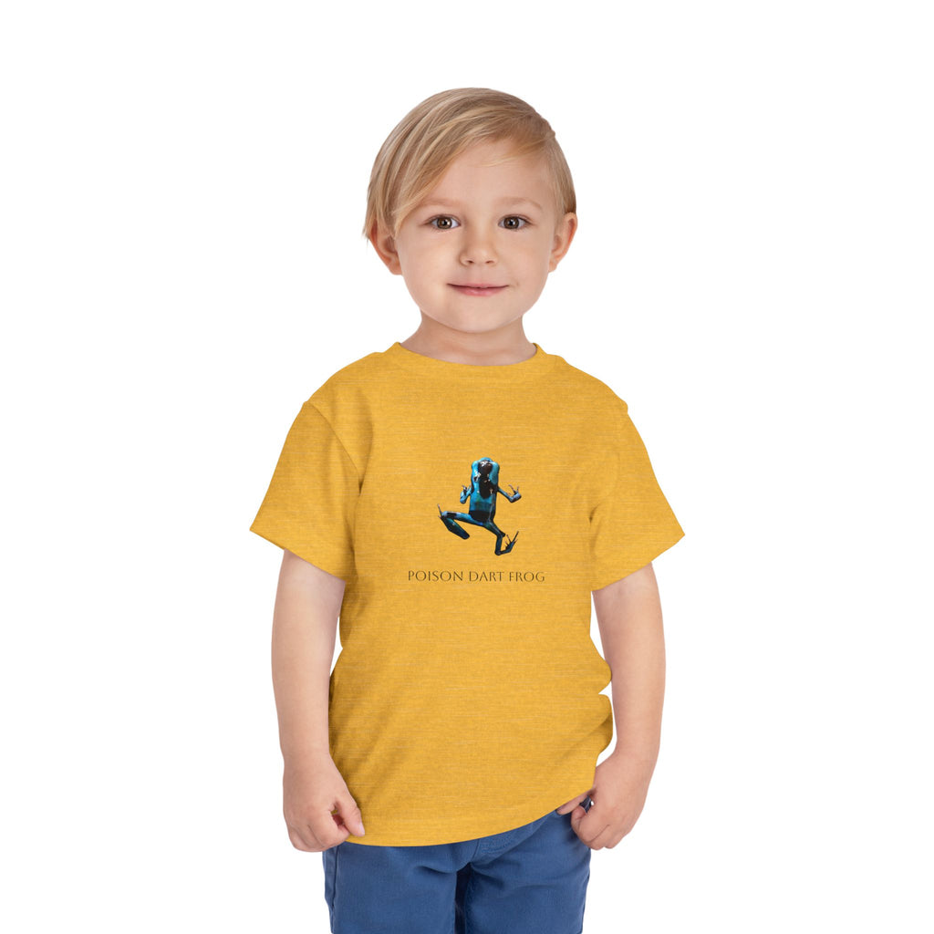 Poison Dart Frog Toddler Tee | Blue Frog Illustration, Nature Animal Shirt
