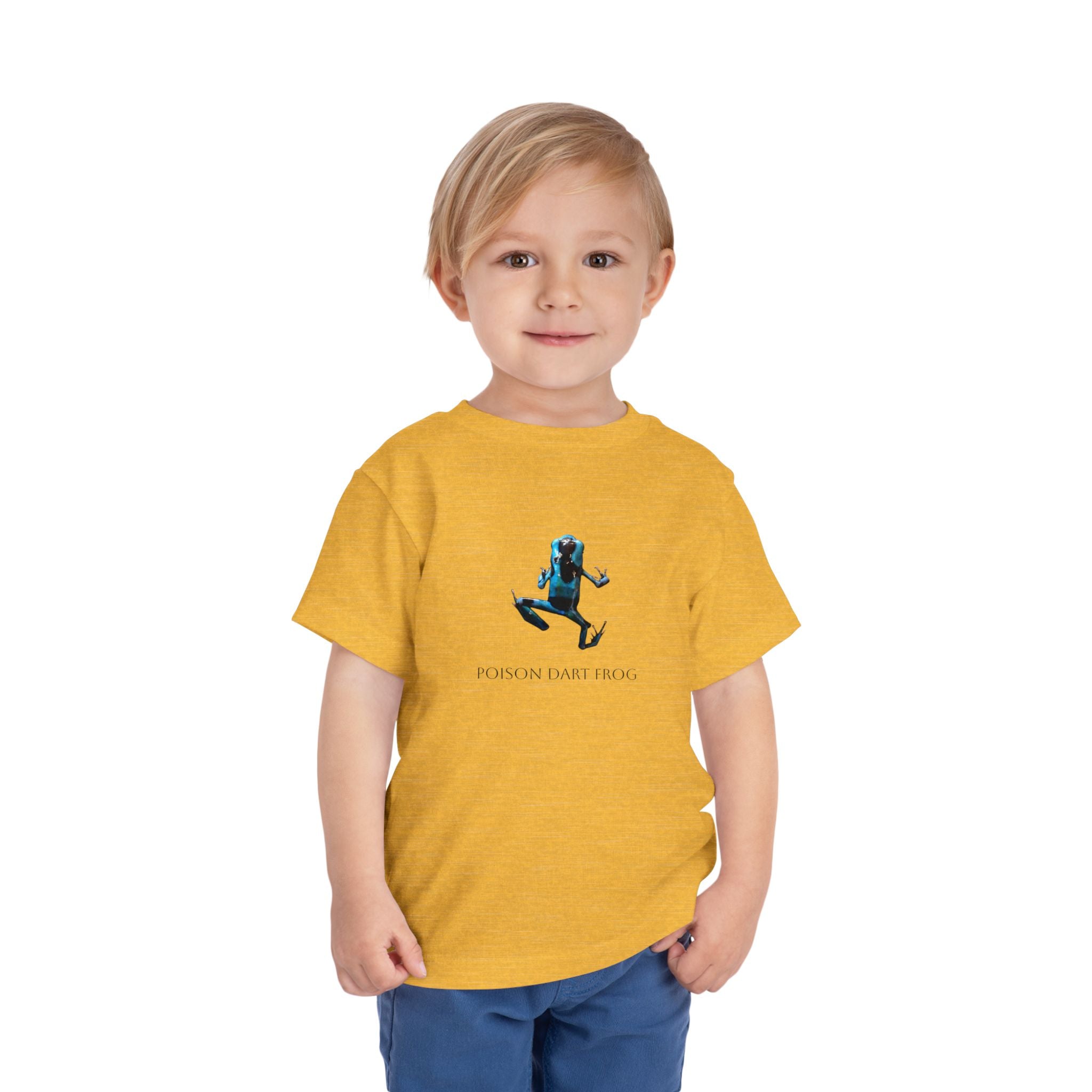 Poison Dart Frog Toddler Tee | Blue Frog Illustration, Nature Animal Shirt