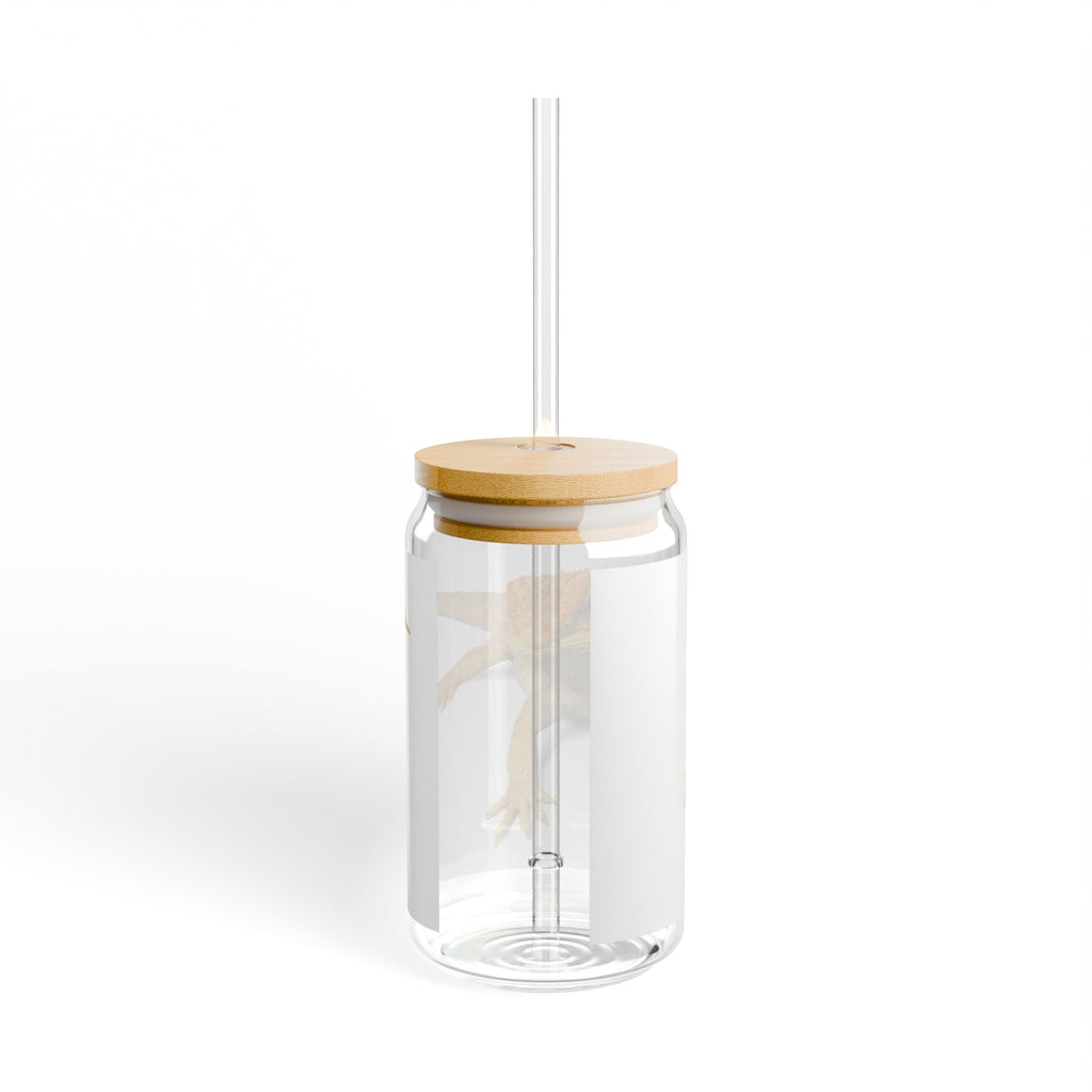 Bearded Dragon Sipper Glass | 16oz Reptile Drinking Jar