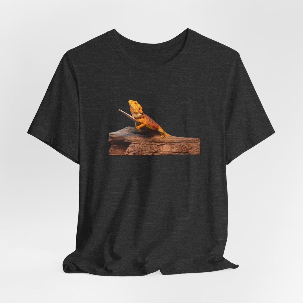 Bearded Dragon on Driftwood Tee | Reptile Lizard Shirt
