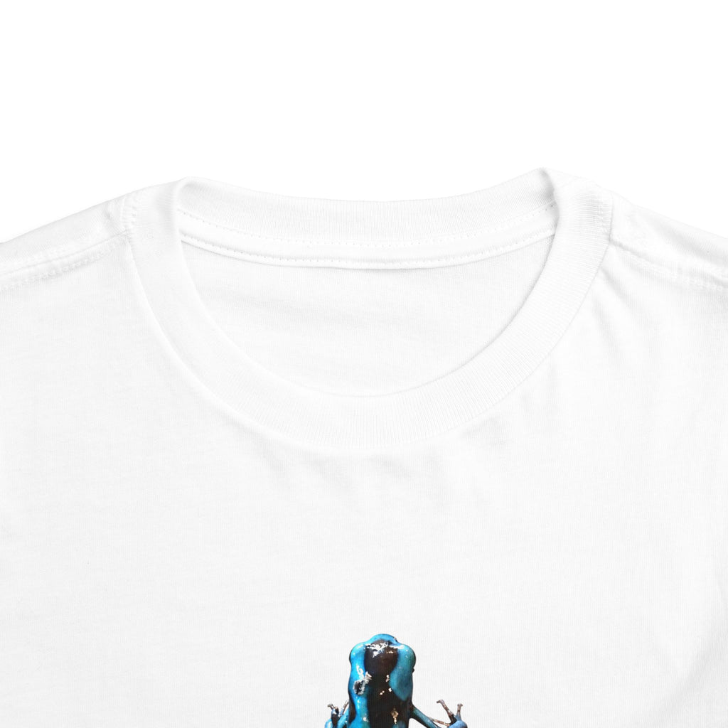 Poison Dart Frog Toddler Tee | Blue Frog Illustration, Nature Animal Shirt