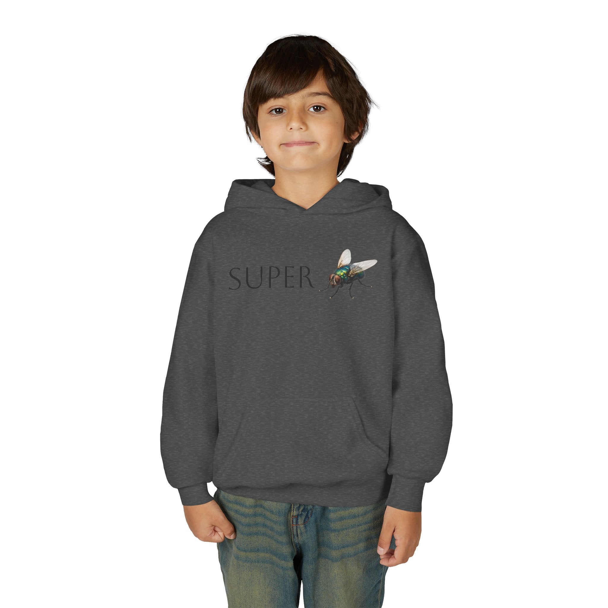 Super Fly Youth Hoodie | Fly Illustration, Minimal Kids Sweatshirt