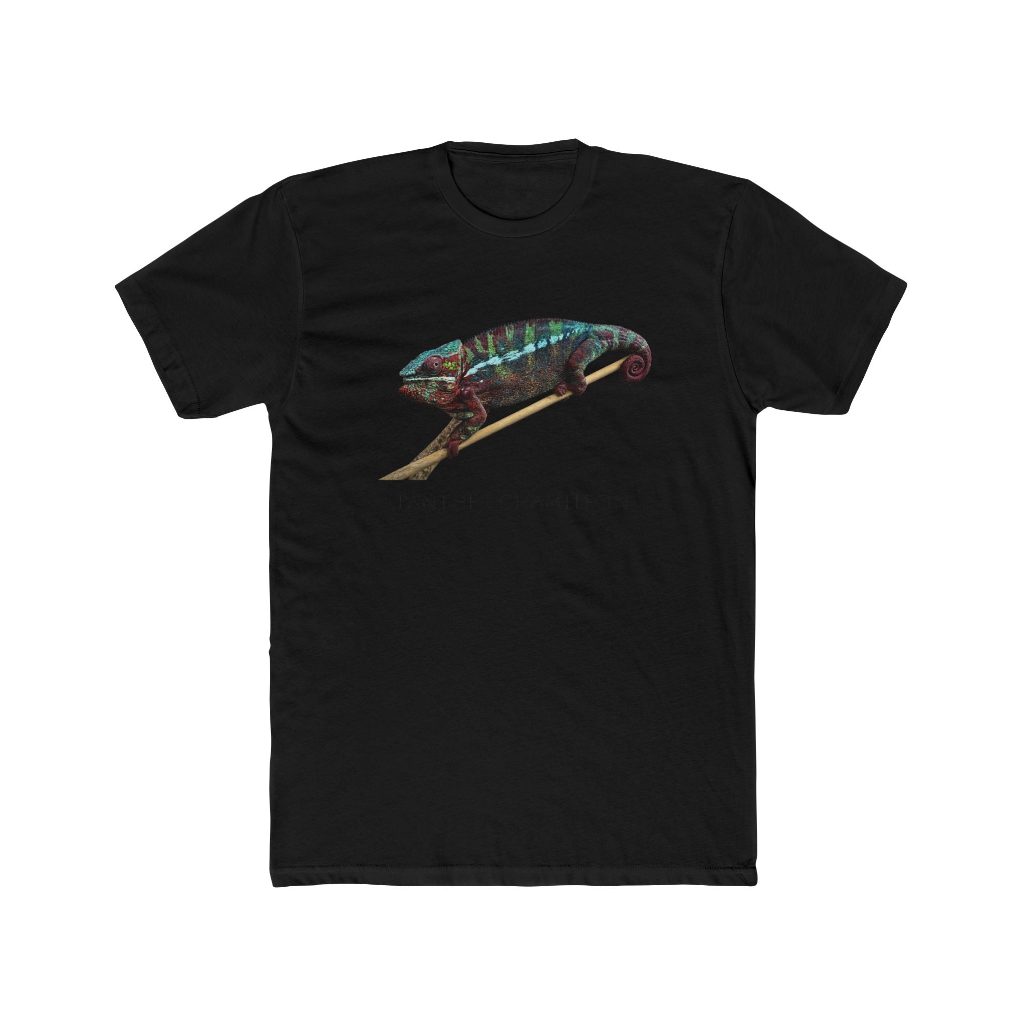Panther Chameleon Illustration Tee | Colorful Reptile Graphic T-Shirt