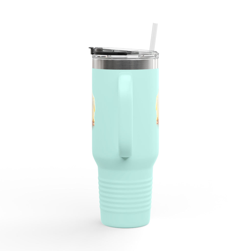 Yellow Cockatiel Illustration Travel Mug | 40oz Insulated Tumbler