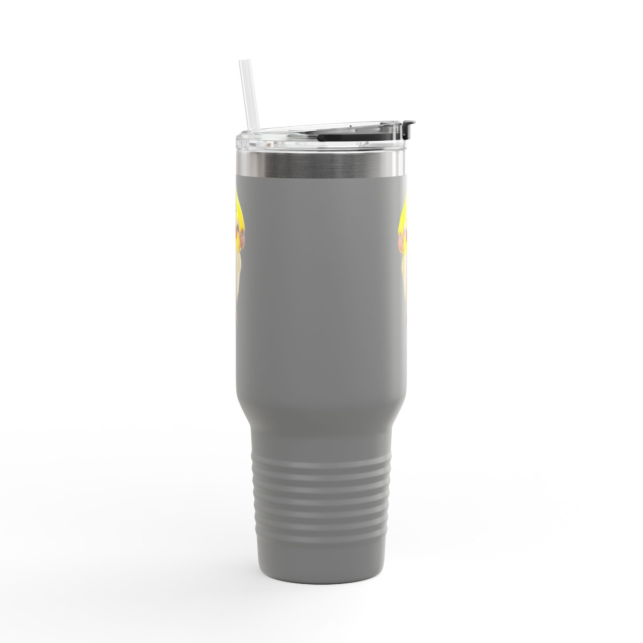 Yellow Cockatiel Illustration Travel Mug | 40oz Insulated Tumbler