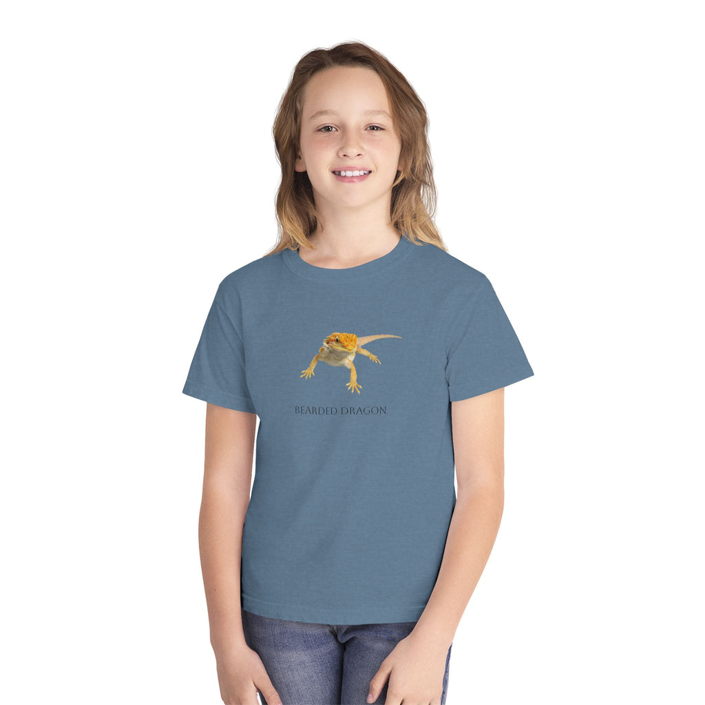 Bearded Dragon Youth Tee | Reptile Illustration, Kids Lizard Shirt
