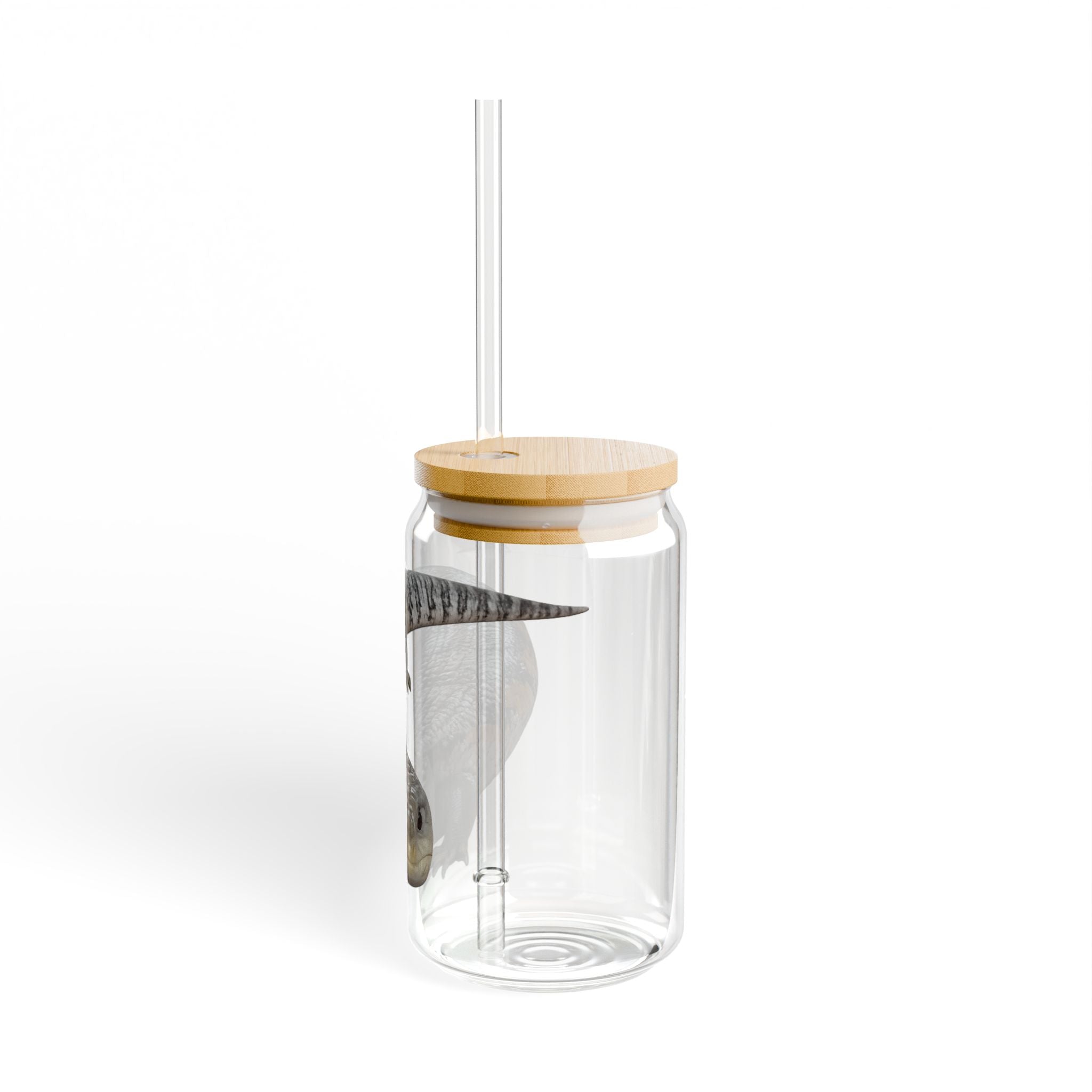 Blue Tongued Skink Illustration Sipper Glass | 16oz