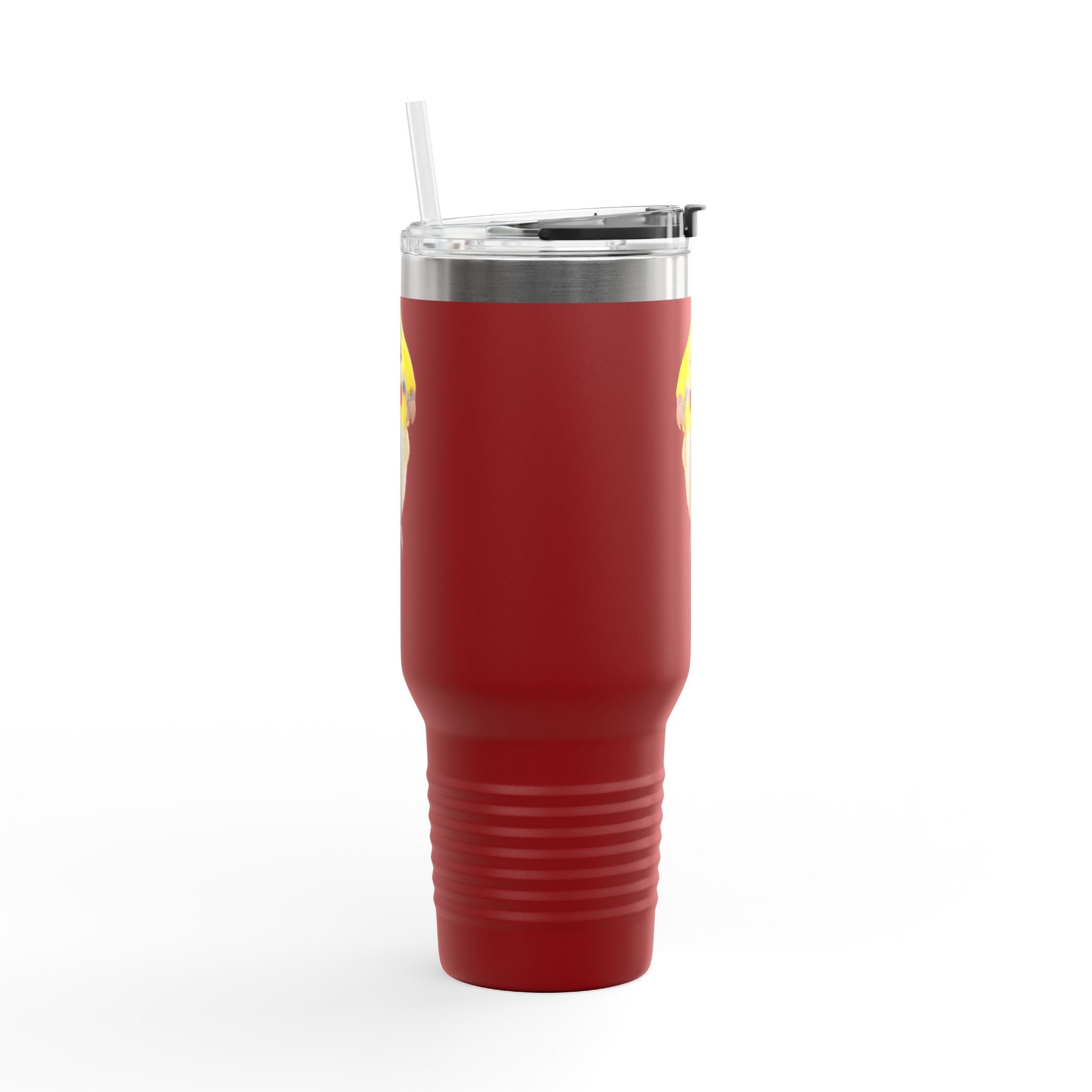 Yellow Cockatiel Illustration Travel Mug | 40oz Insulated Tumbler
