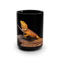 Bearded Dragon Mug | Black Ceramic 15oz