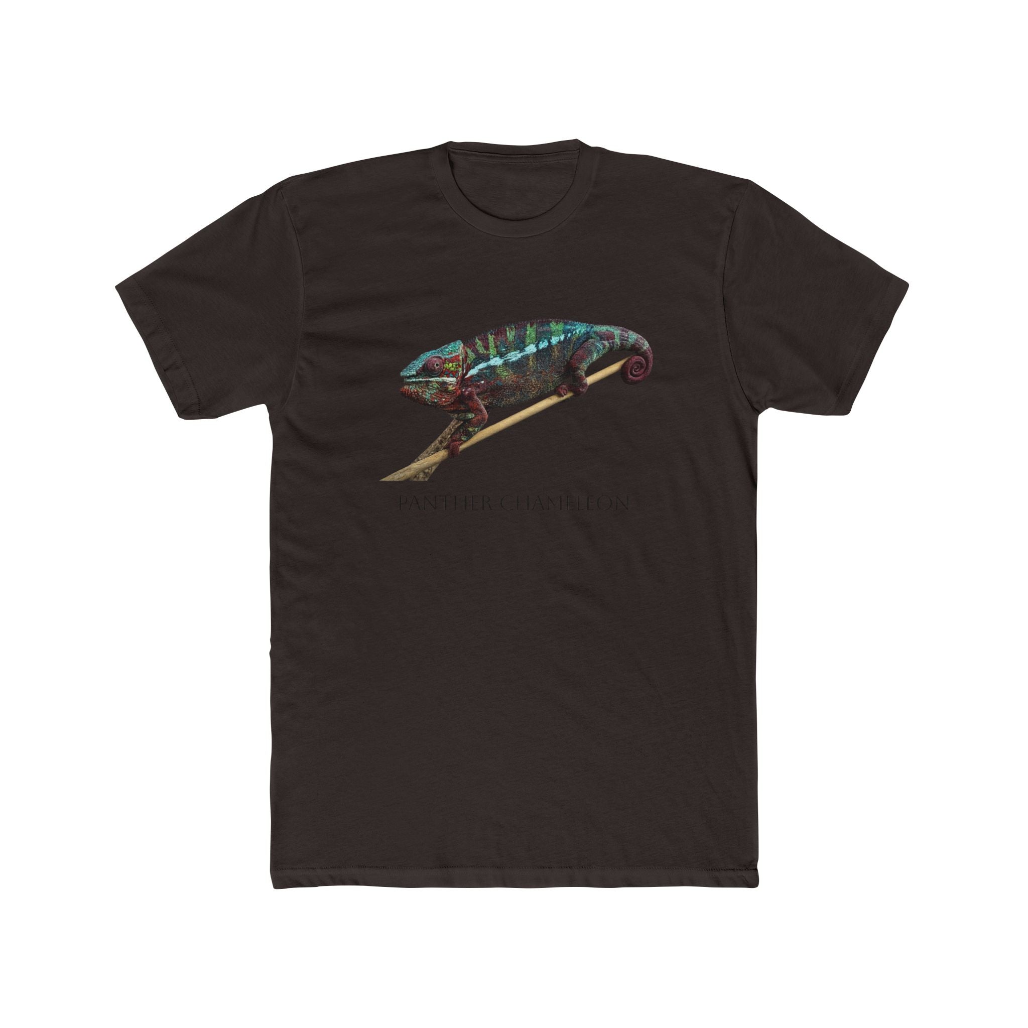 Panther Chameleon Illustration Tee | Colorful Reptile Graphic T-Shirt