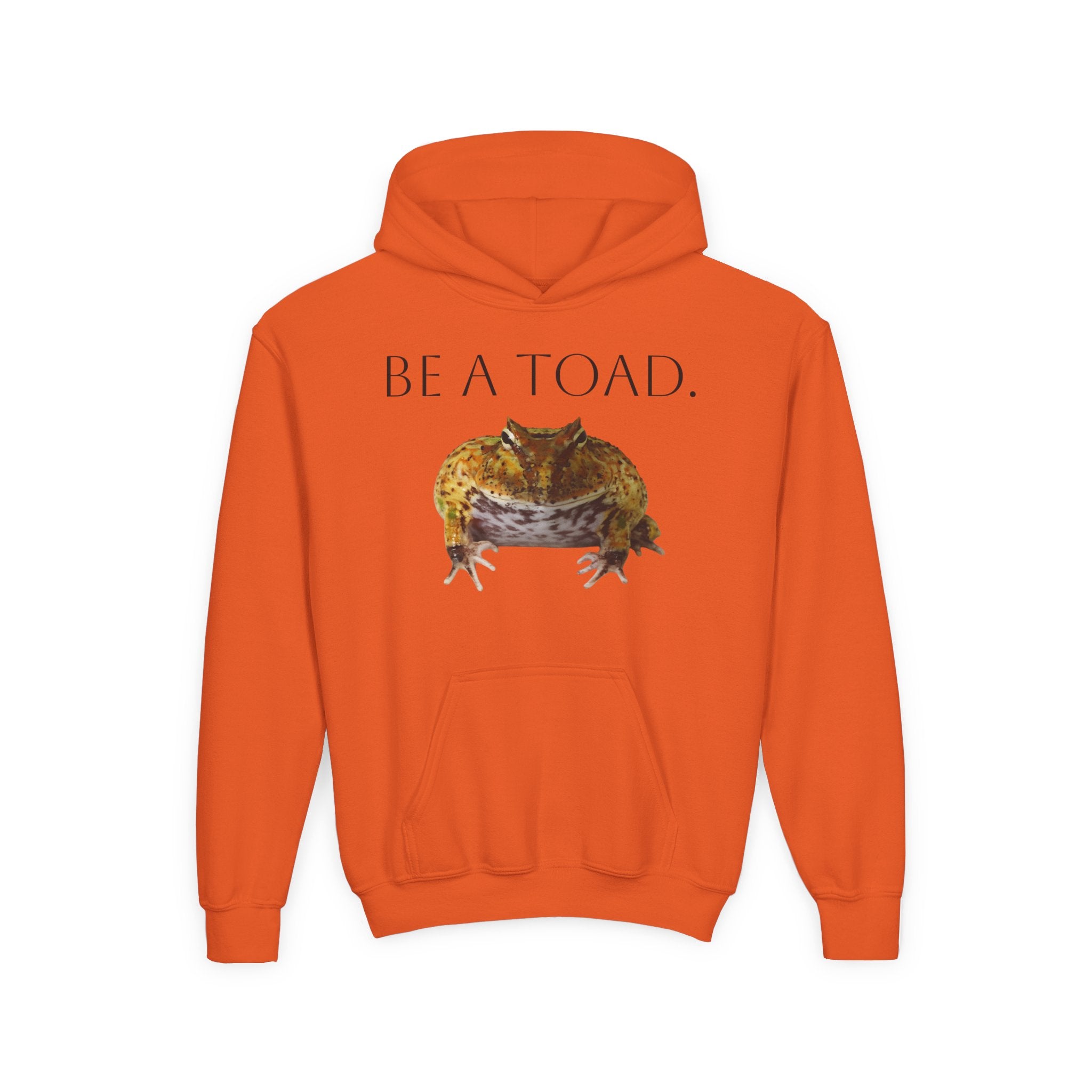 Be a Toad Frog Illustration Hoodie | Youth Pullover Hooded Sweatshirt