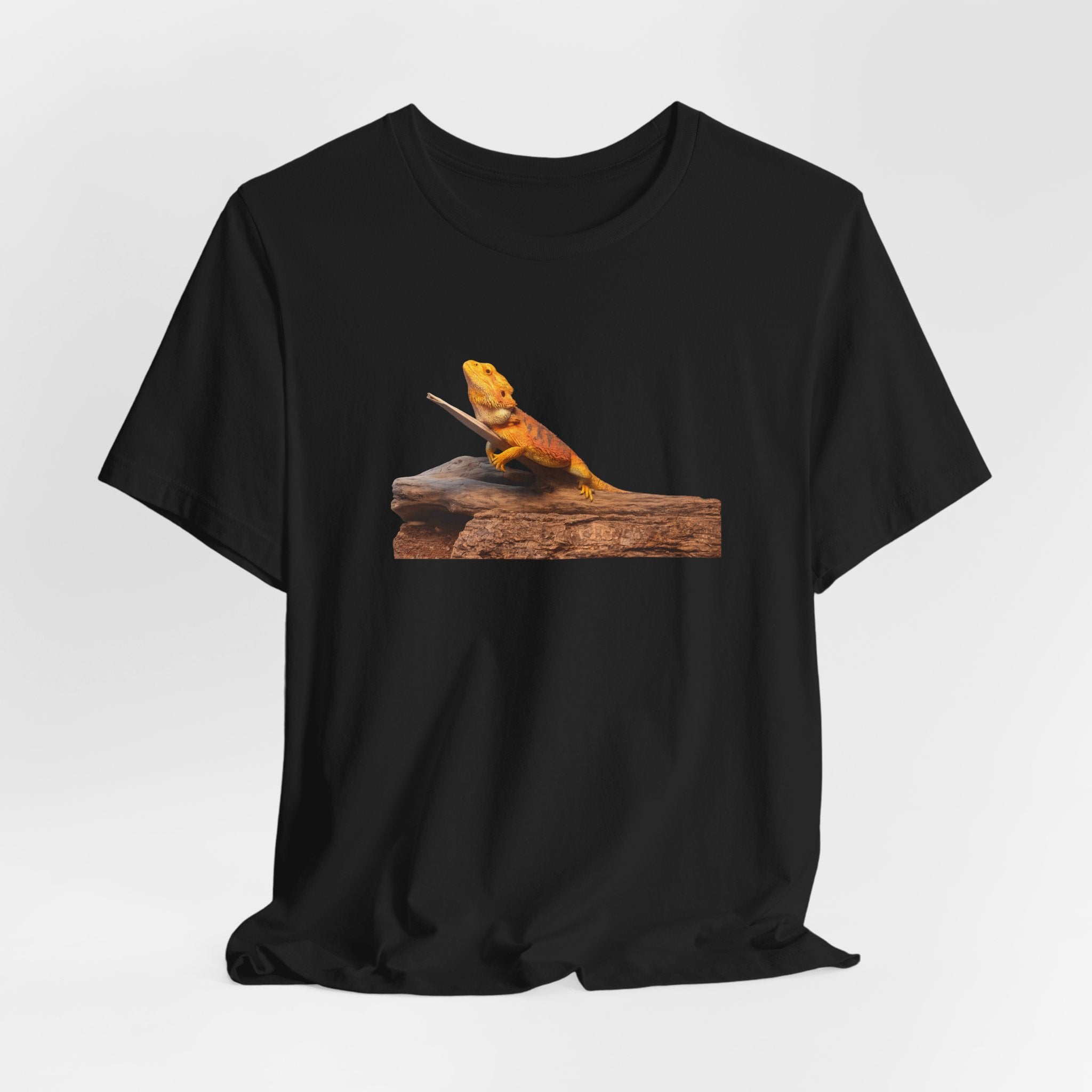 Bearded Dragon on Driftwood Tee | Reptile Lizard Shirt