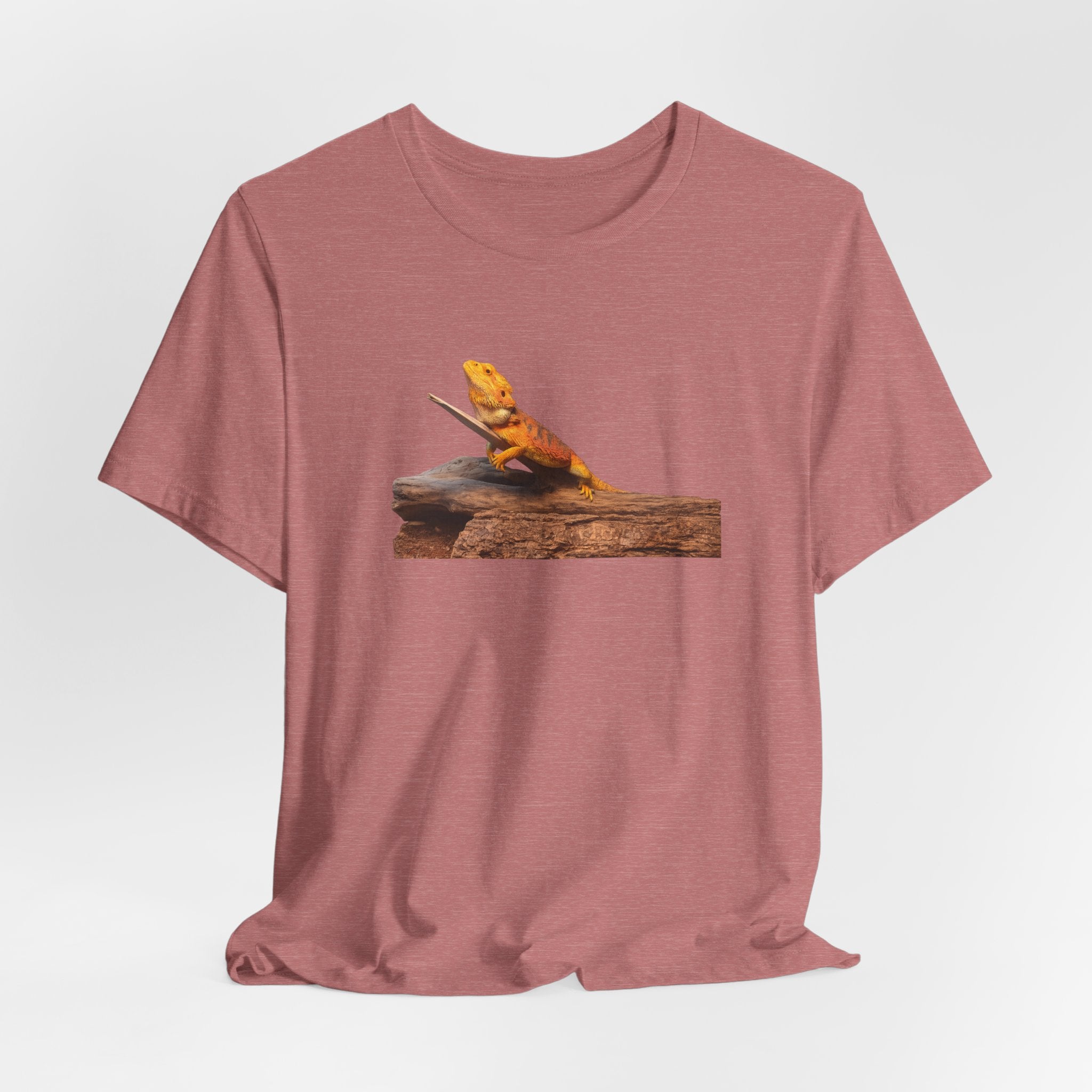 Bearded Dragon on Driftwood Tee | Reptile Lizard Shirt