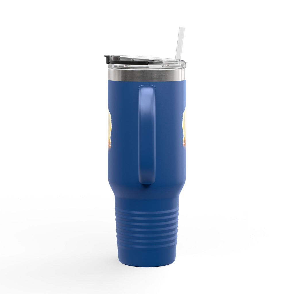 Yellow Cockatiel Illustration Travel Mug | 40oz Insulated Tumbler