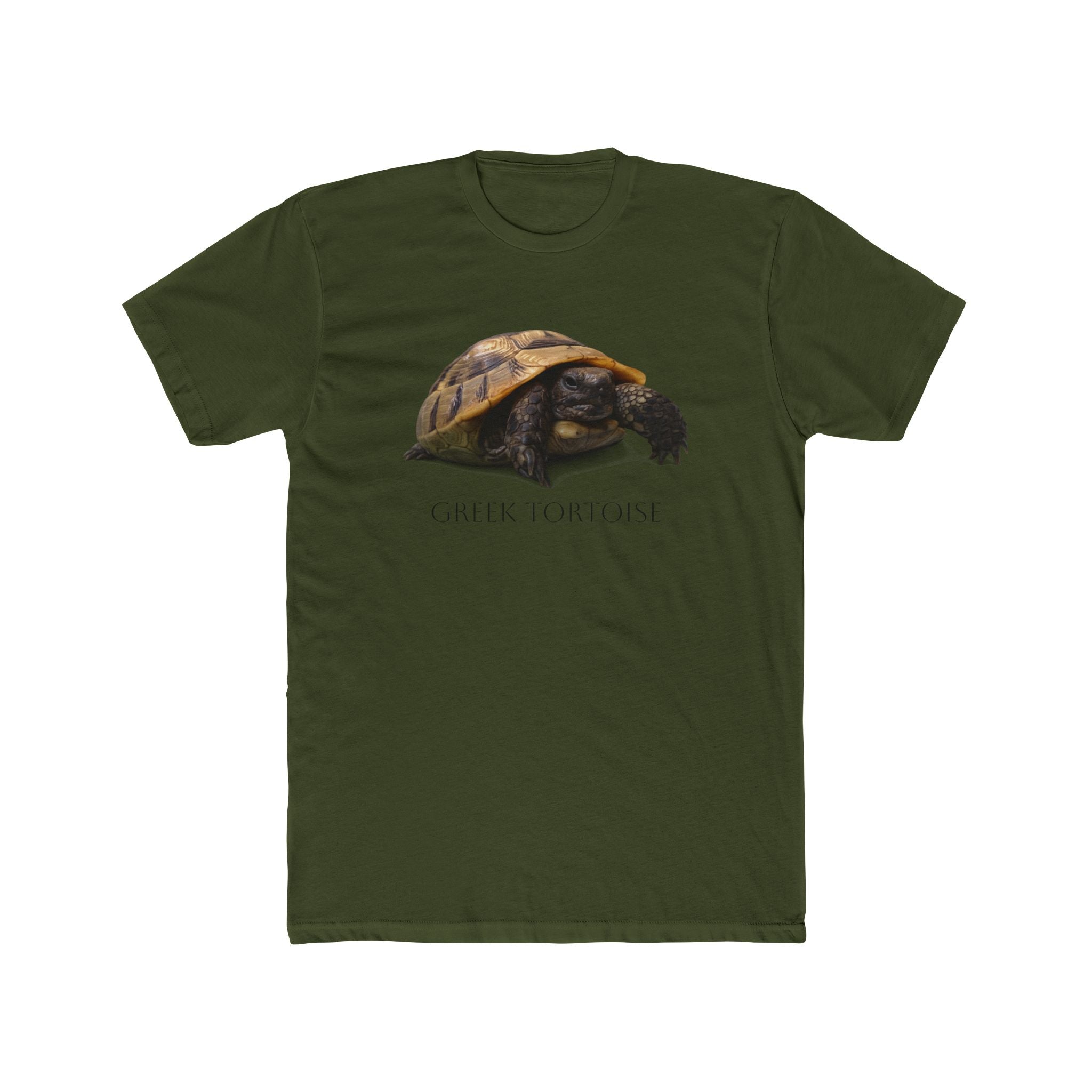 Greek Tortoise Tee | Realistic Tortoise Illustration T-Shirt