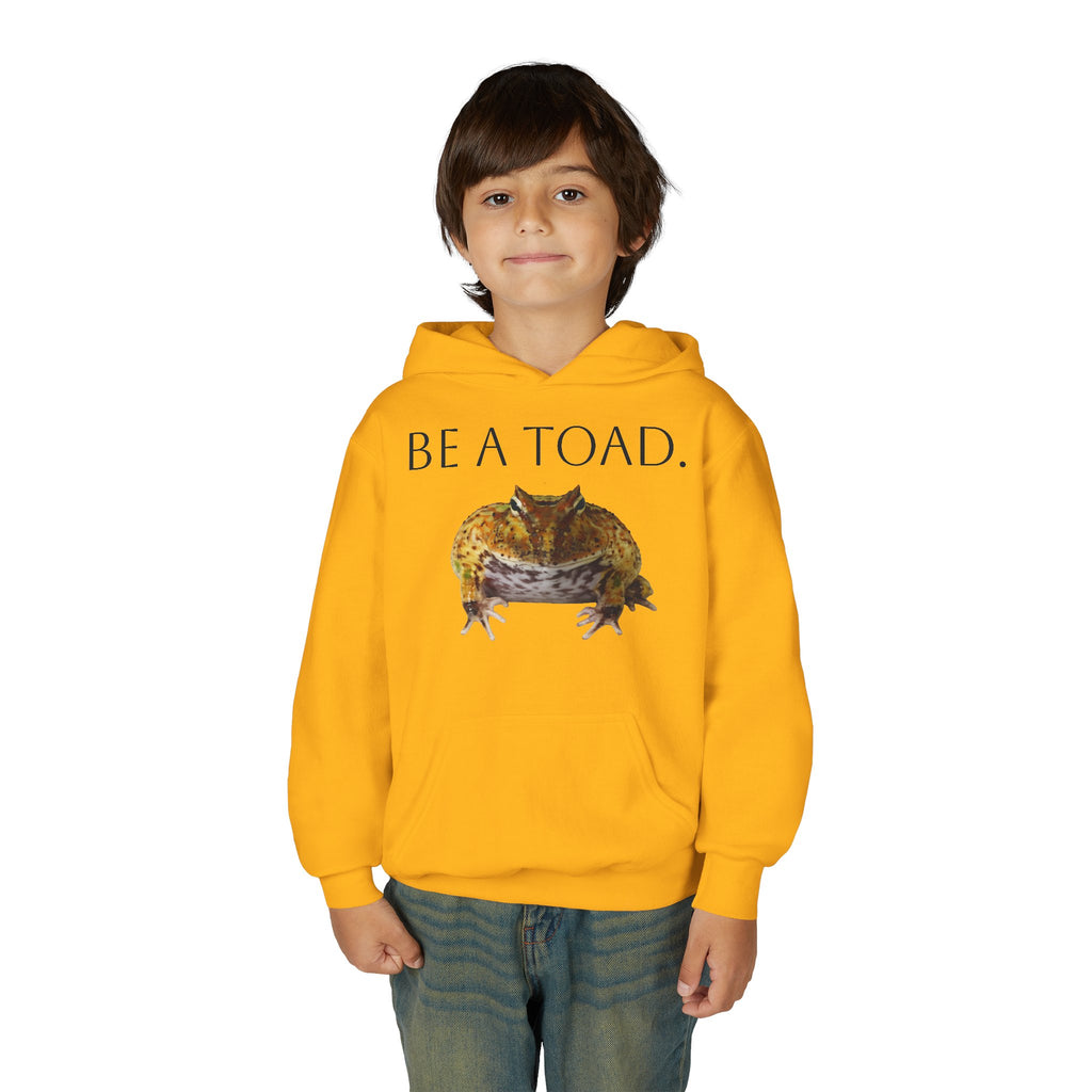 Be a Toad Frog Illustration Hoodie | Youth Pullover Hooded Sweatshirt
