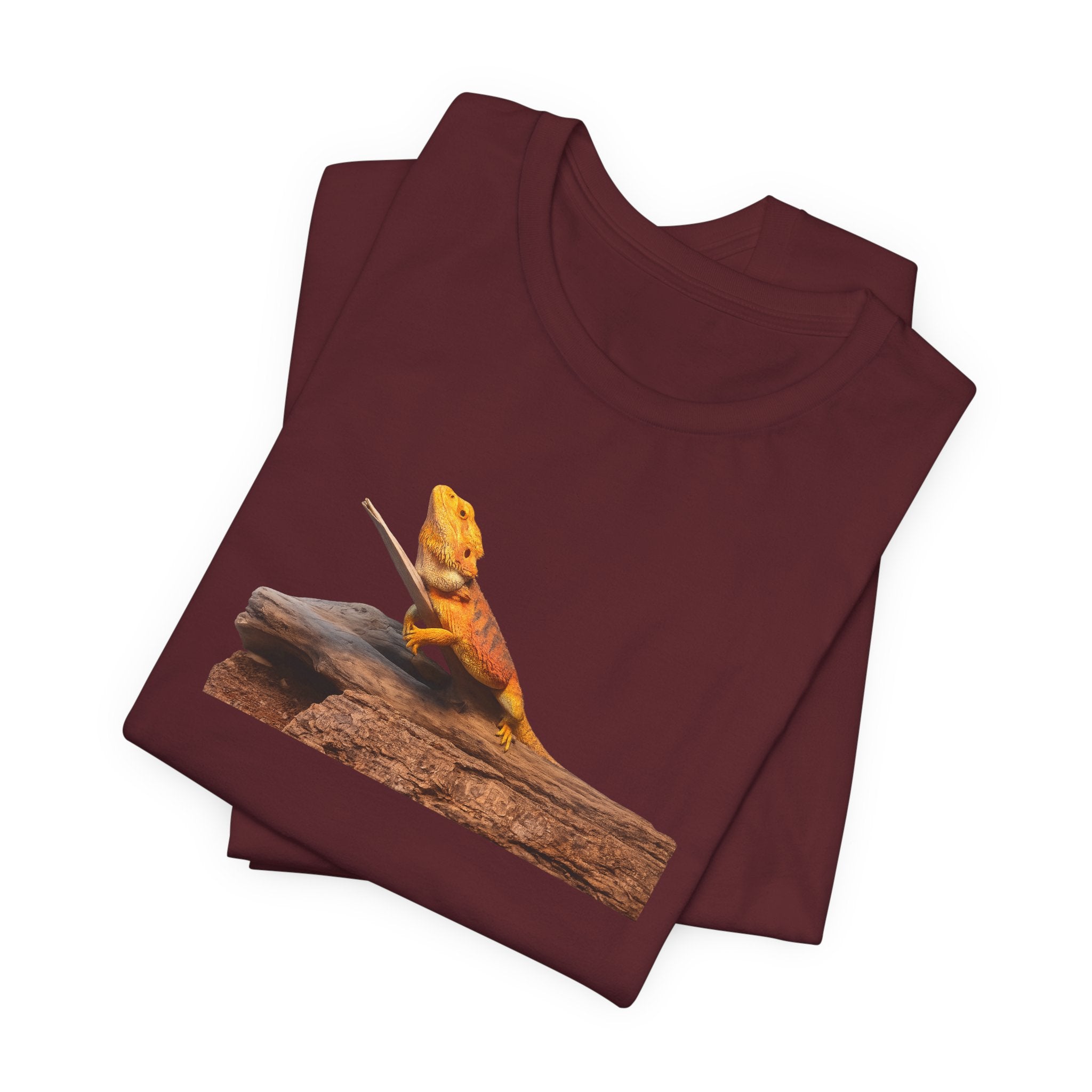 Bearded Dragon on Driftwood Tee | Reptile Lizard Shirt