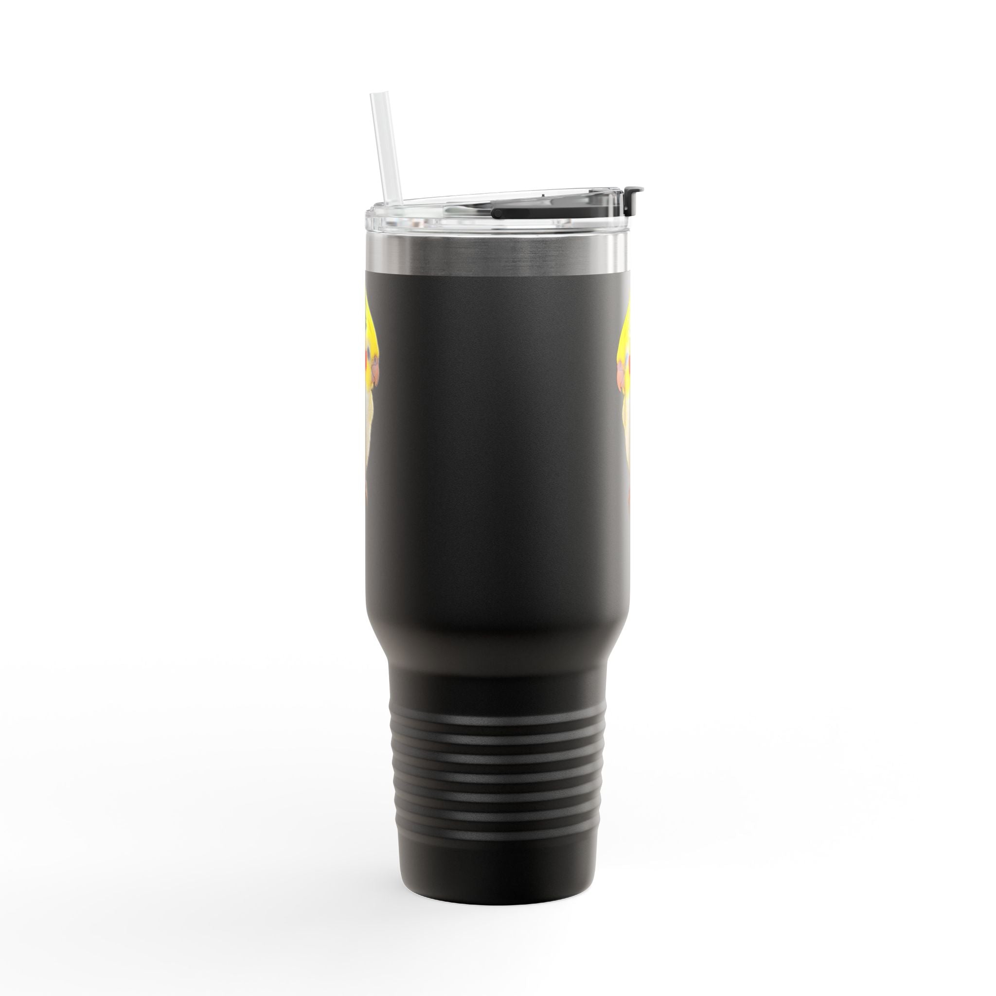 Yellow Cockatiel Illustration Travel Mug | 40oz Insulated Tumbler