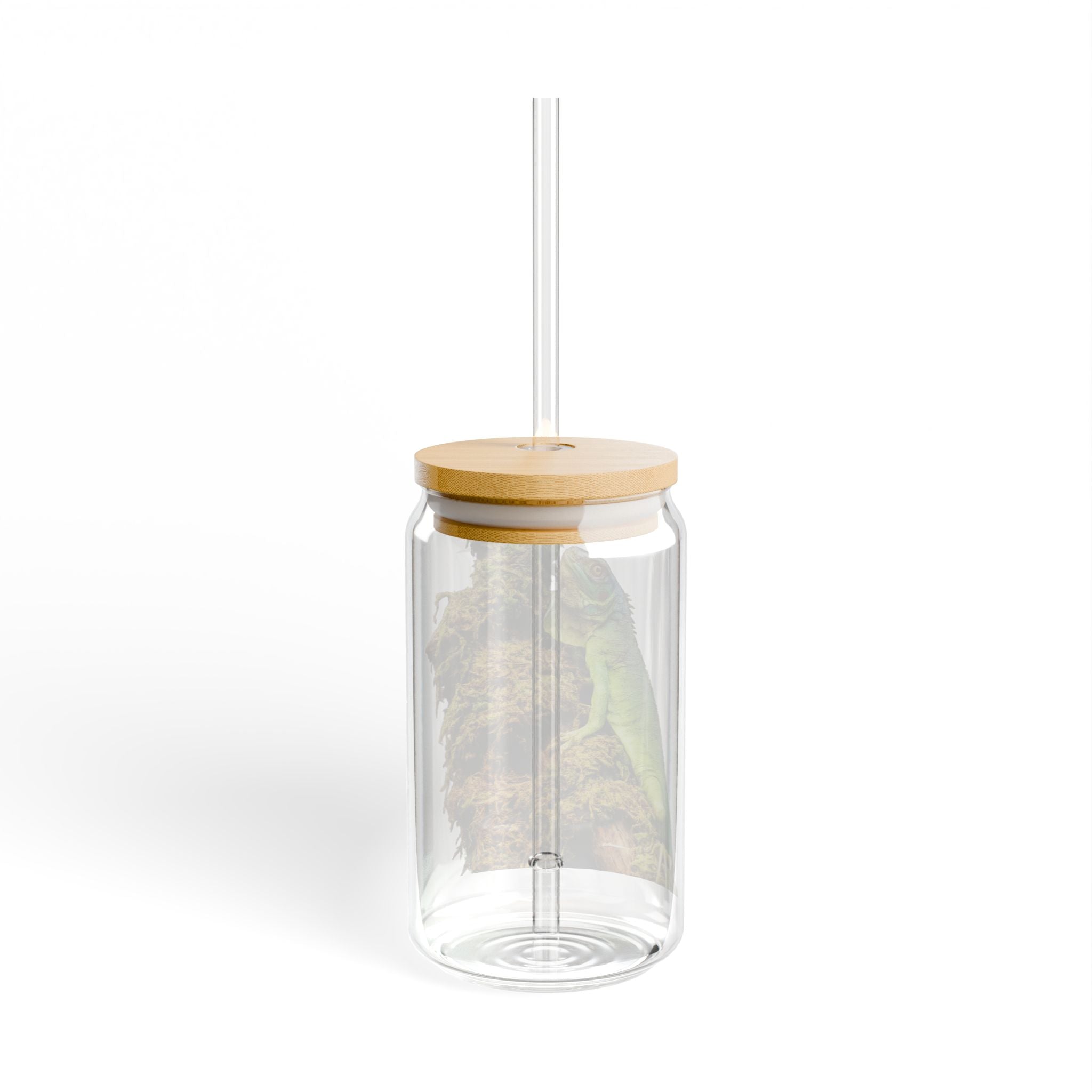 Iguana on Moss Sipper Glass | 16oz