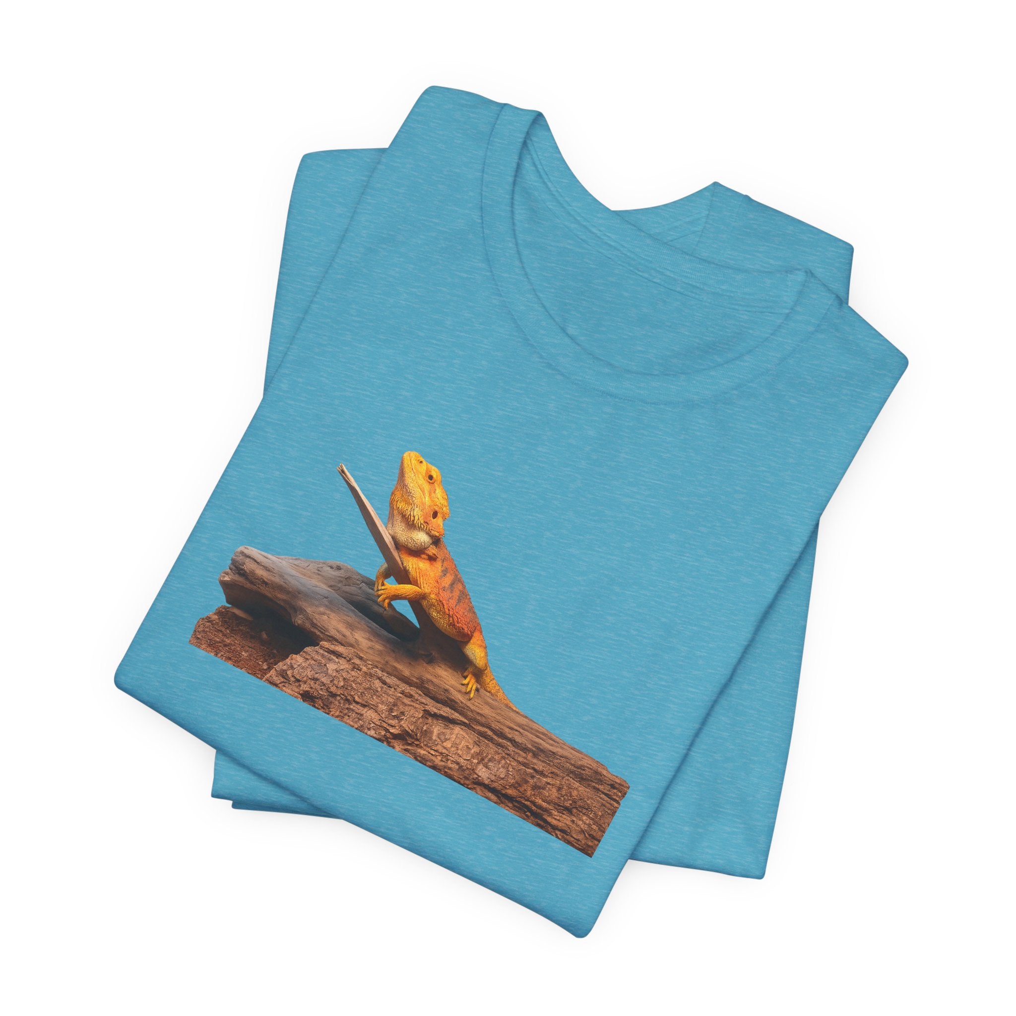 Bearded Dragon on Driftwood Tee | Reptile Lizard Shirt
