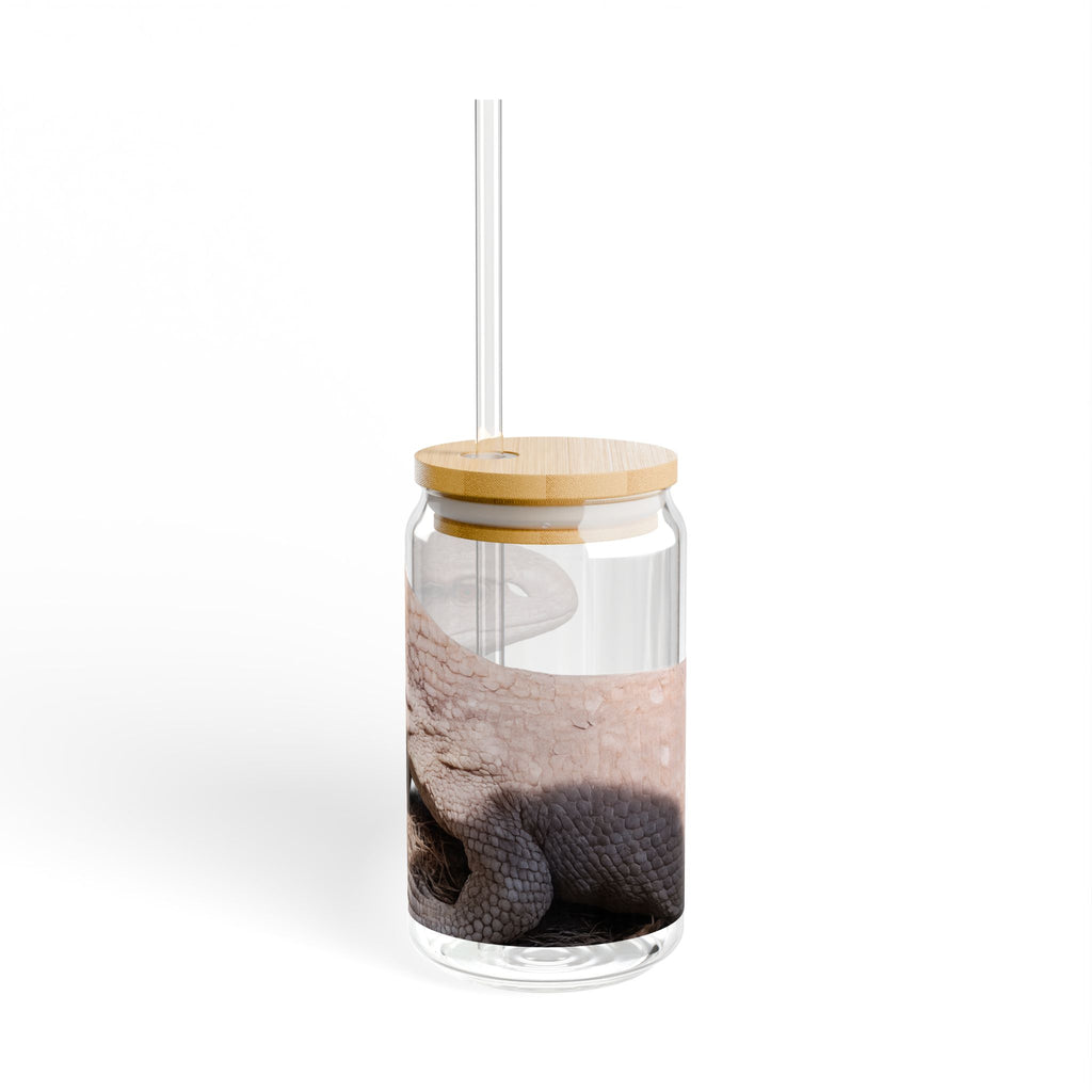 Savannah Monitor Sipper Glass | 16oz Reusable Straw Tumbler