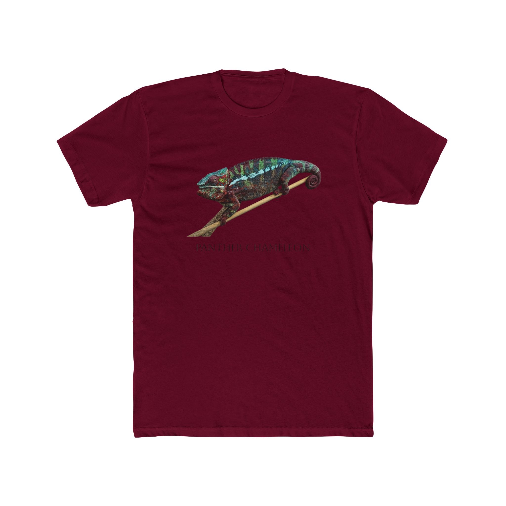 Panther Chameleon Illustration Tee | Colorful Reptile Graphic T-Shirt