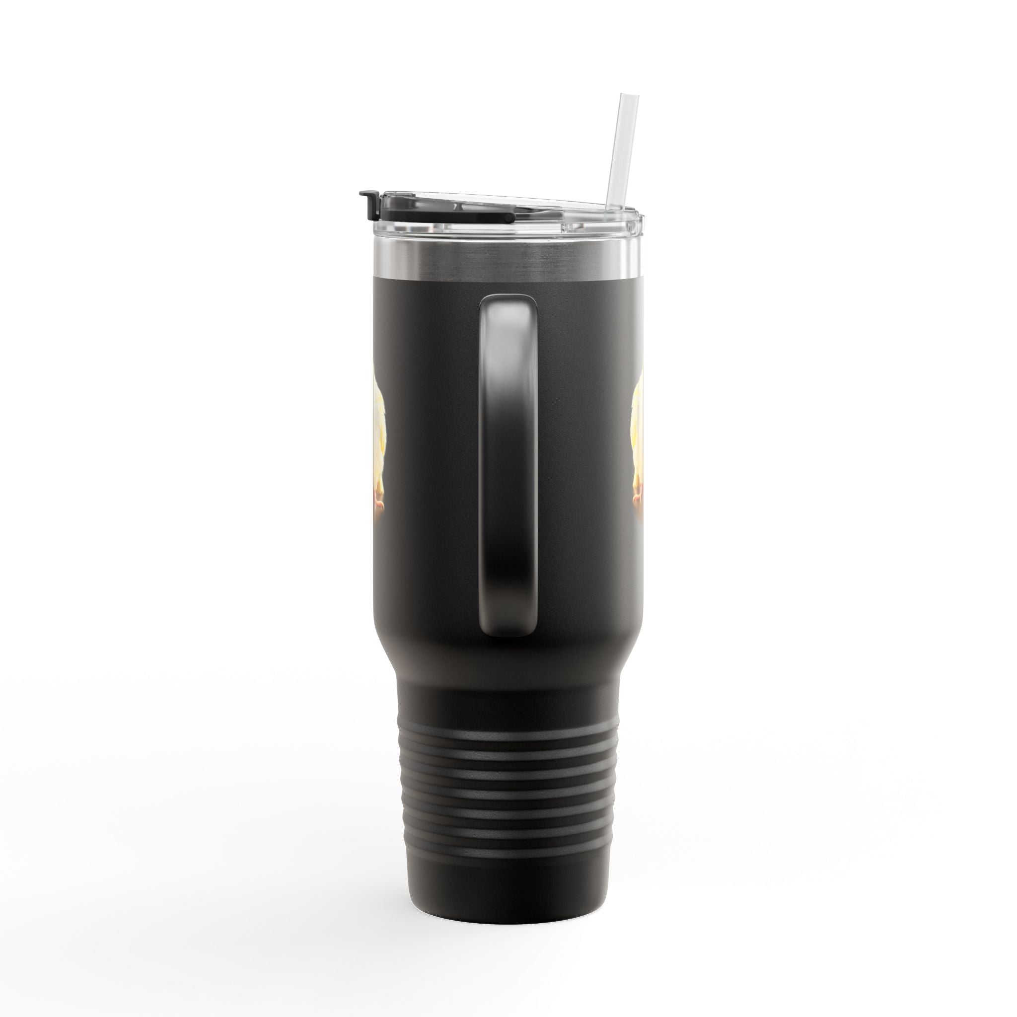 Yellow Cockatiel Illustration Travel Mug | 40oz Insulated Tumbler