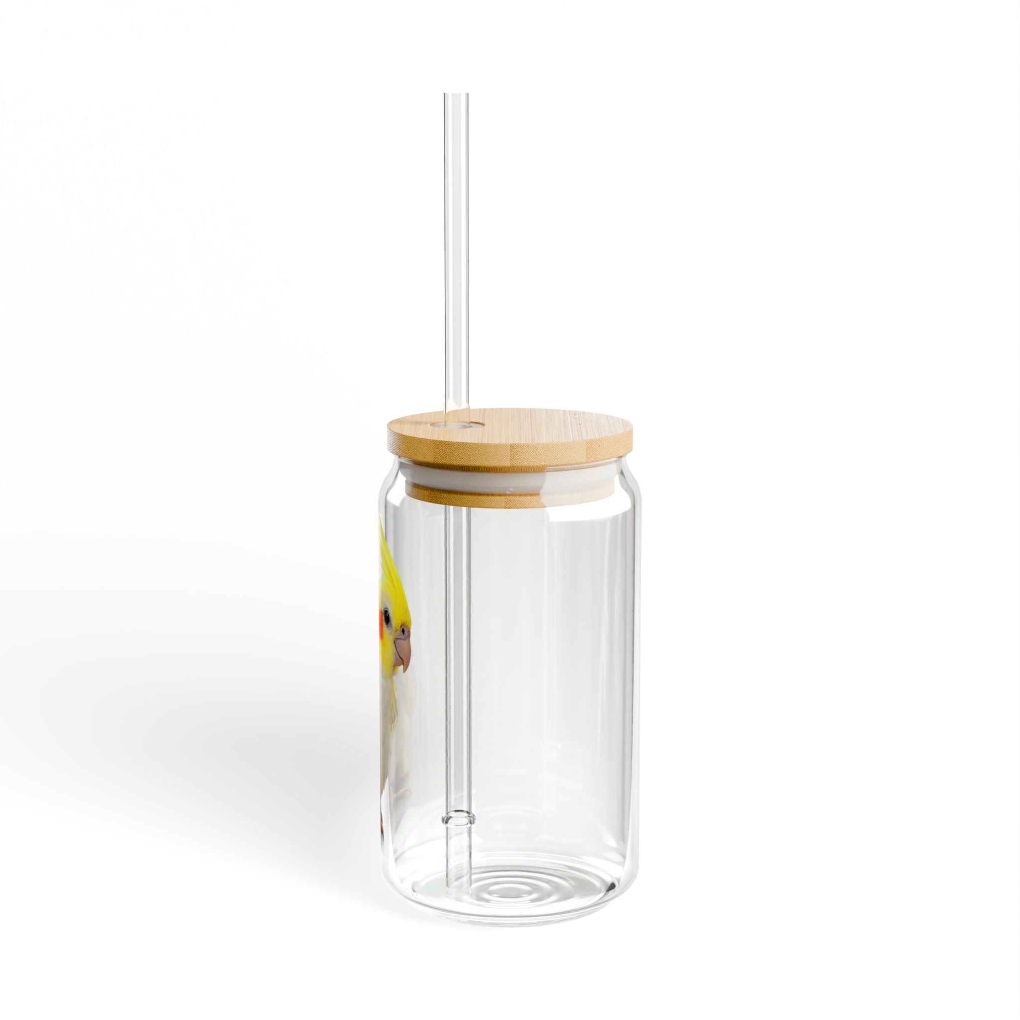 Yellow Cockatiel Bird Sipper Glass | 16oz