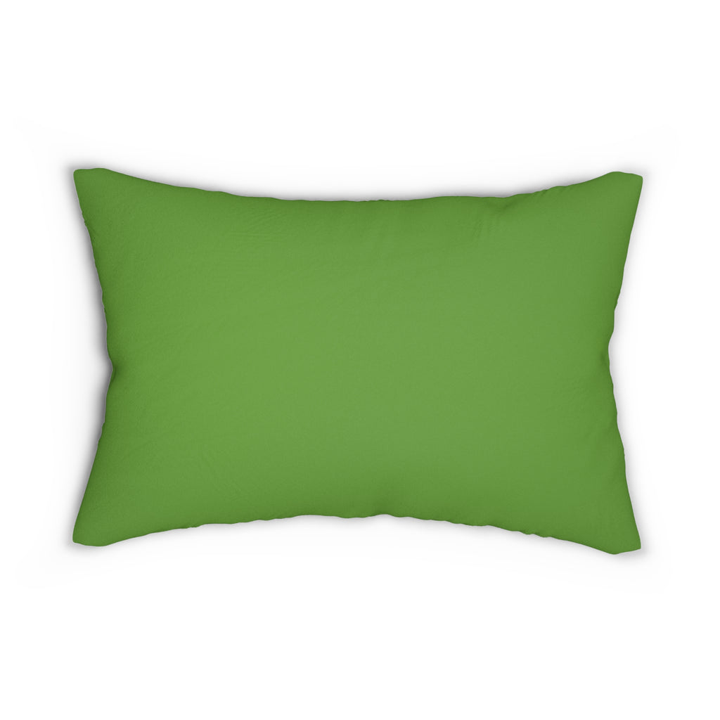 Standing Prairie Dog lumbar pillow | green background, animal decor