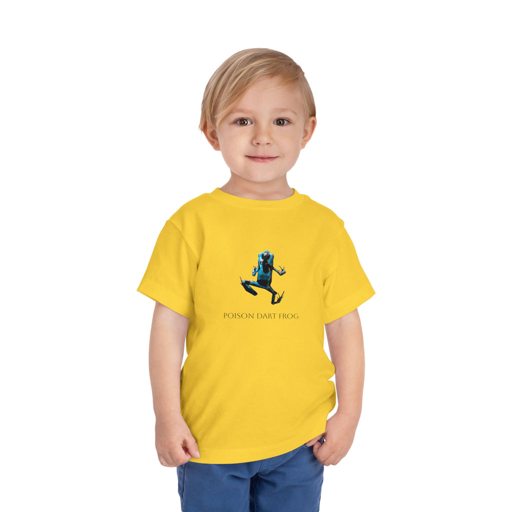 Poison Dart Frog Toddler Tee | Blue Frog Illustration, Nature Animal Shirt