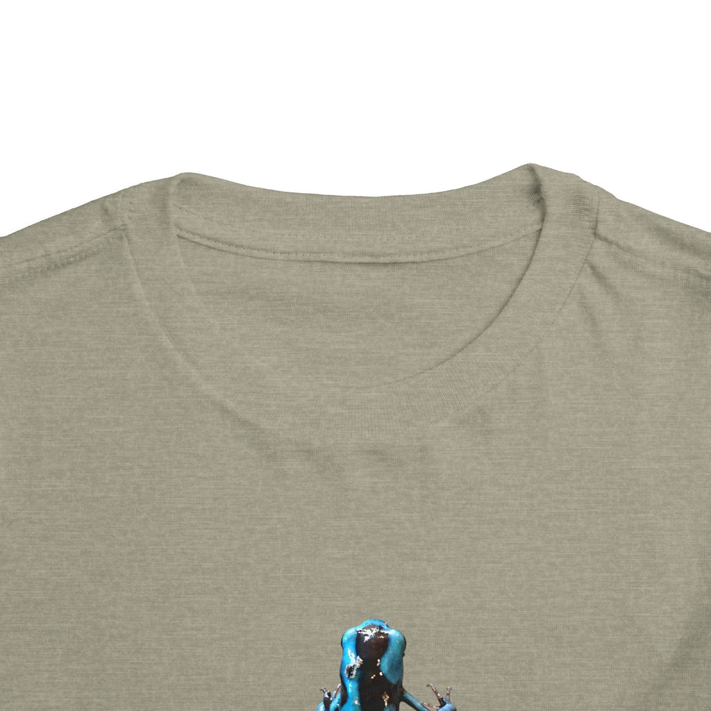 Poison Dart Frog Toddler Tee | Blue Frog Illustration, Nature Animal Shirt