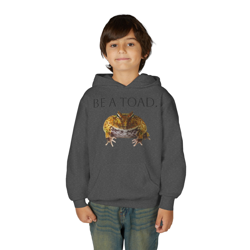 Be a Toad Frog Illustration Hoodie | Youth Pullover Hooded Sweatshirt