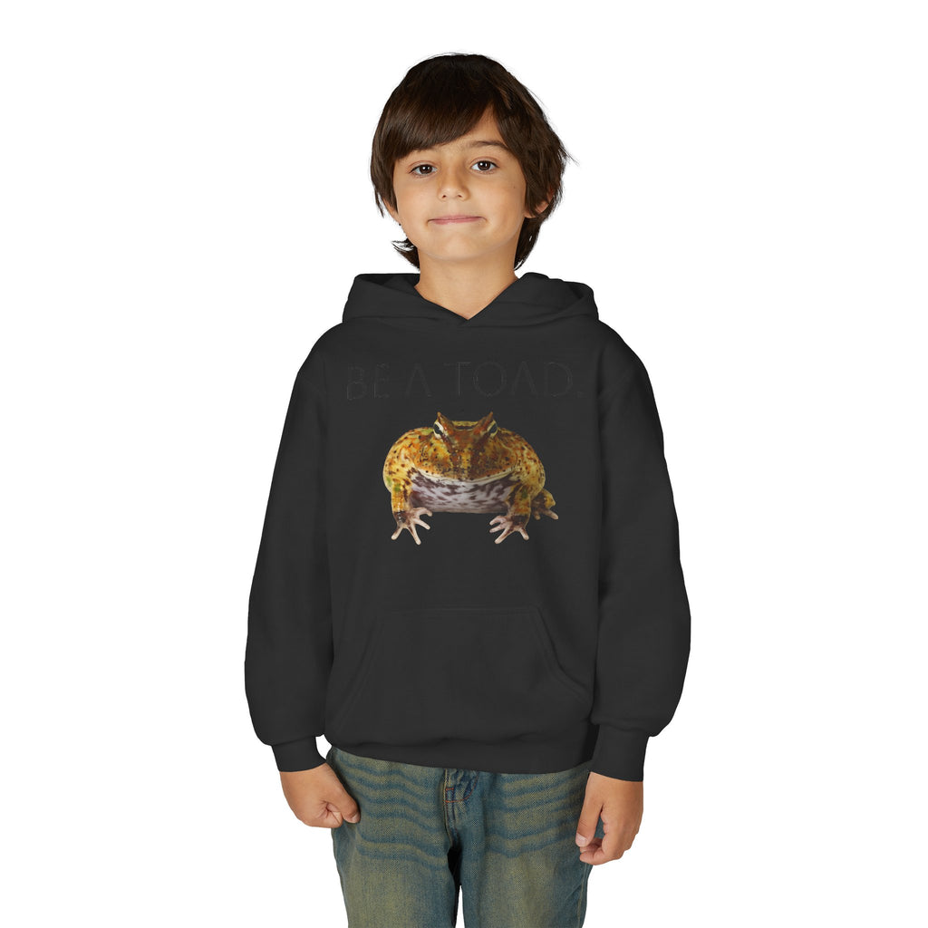 Be a Toad Frog Illustration Hoodie | Youth Pullover Hooded Sweatshirt