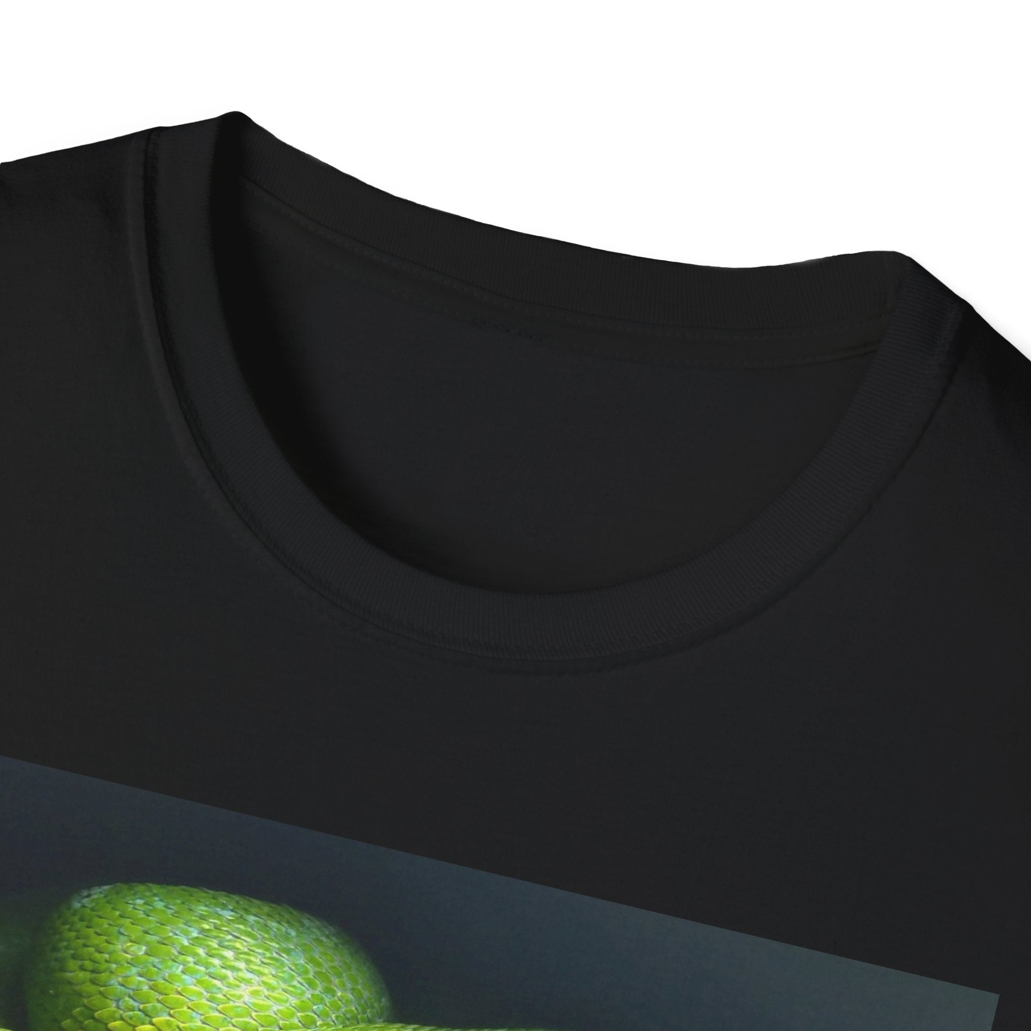 Green Tree Python on Driftwood T-Shirt | Tropical Snake Photography