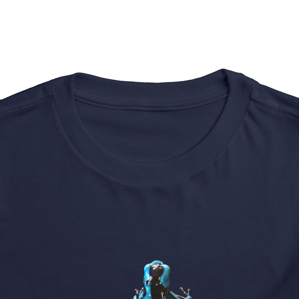 Poison Dart Frog Toddler Tee | Blue Frog Illustration, Nature Animal Shirt