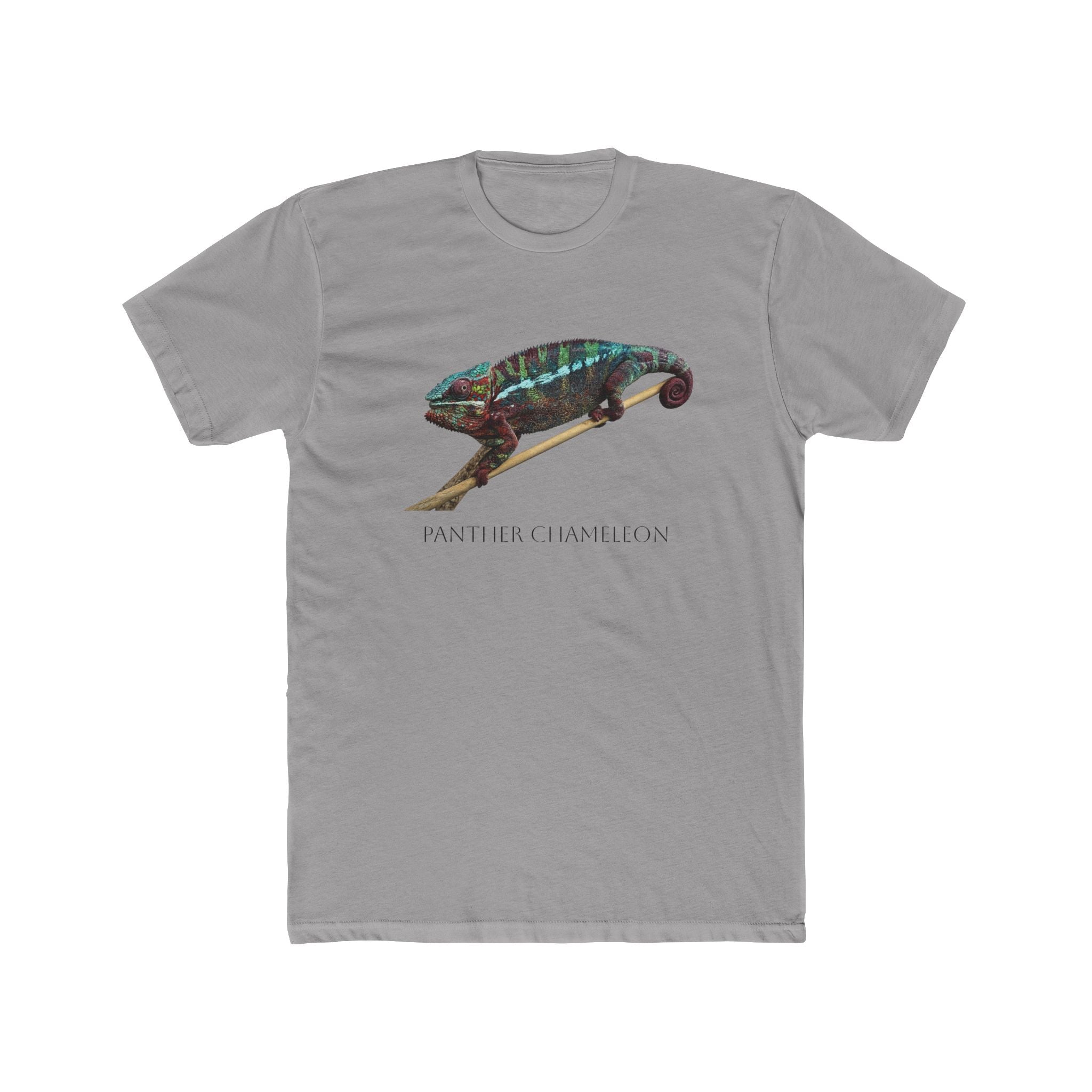 Panther Chameleon Illustration Tee | Colorful Reptile Graphic T-Shirt