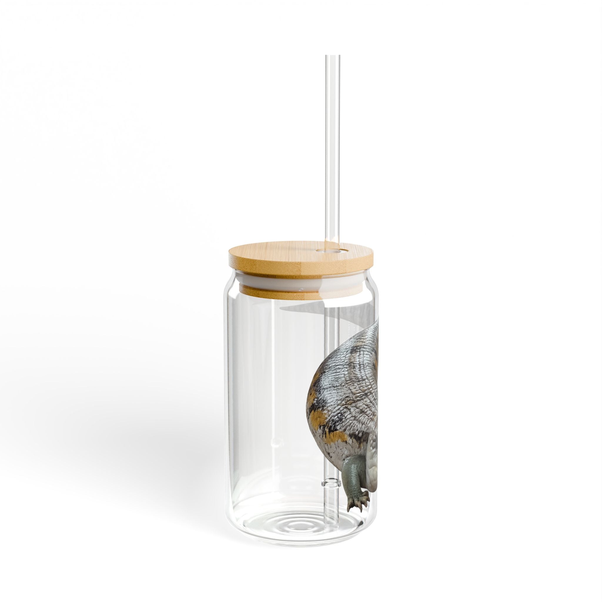 Blue Tongued Skink Illustration Sipper Glass | 16oz