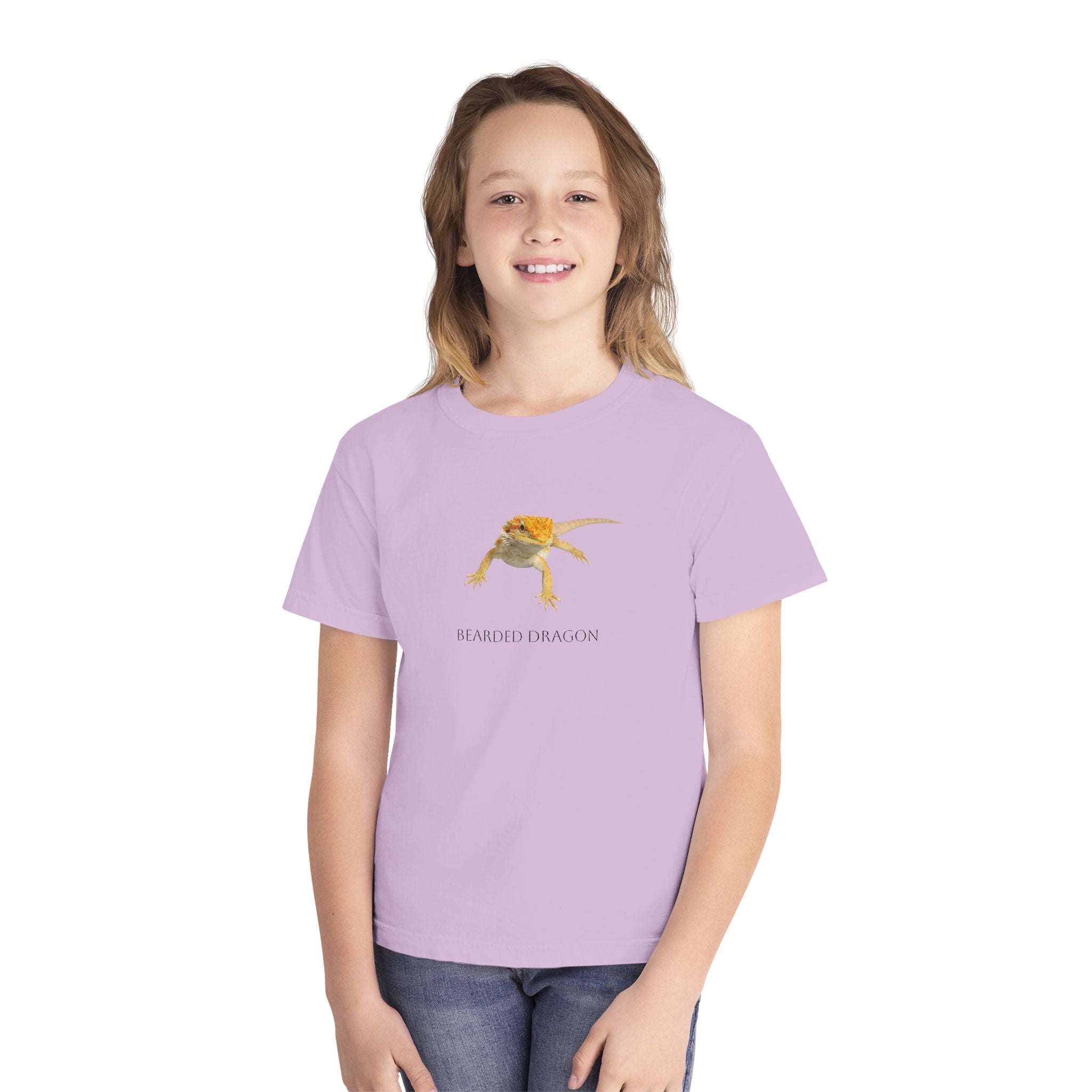 Bearded Dragon Youth Tee | Reptile Illustration, Kids Lizard Shirt
